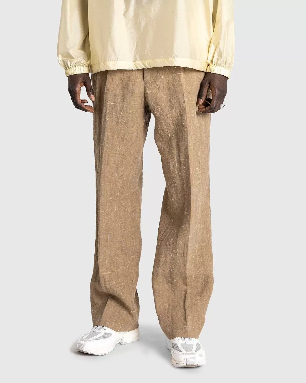 linned_silke_tweed_slacks_brun_2.webp Bukser>Auralee Linned Silke Tweed Slacks Brun