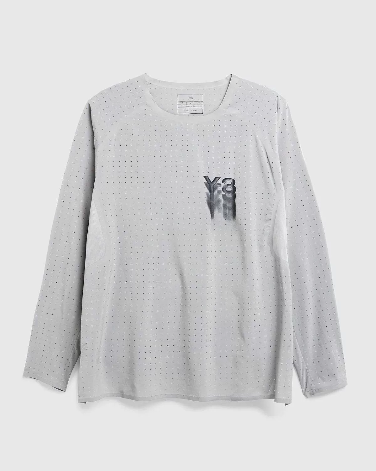 lobe_langaermet_gra_1.webp T-Shirts>Y-3 Lobe Langaermet Gra