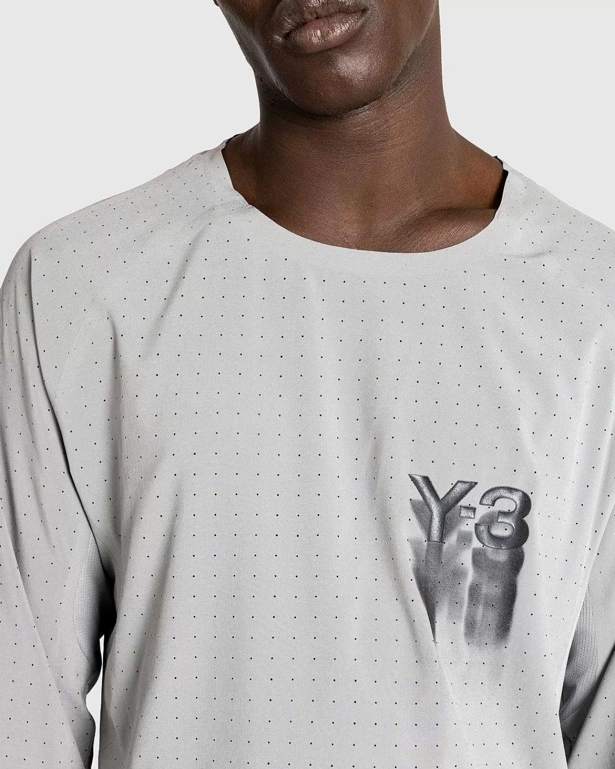 lobe_langaermet_gra_5.webp T-Shirts>Y-3 Lobe Langaermet Gra