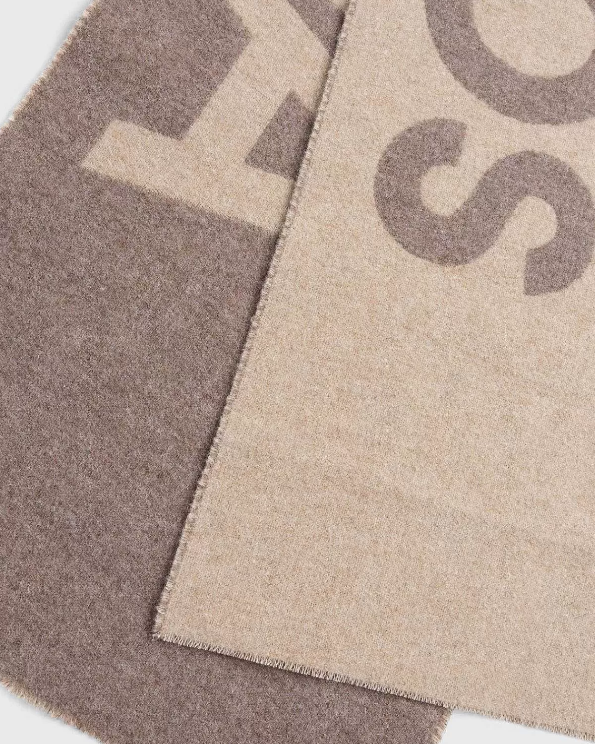 logo_jacquard_torklaede_camel_brown_3.webp Vinter Tilbehør>Acne Studios Logo Jacquard Torklaede Camel Brown