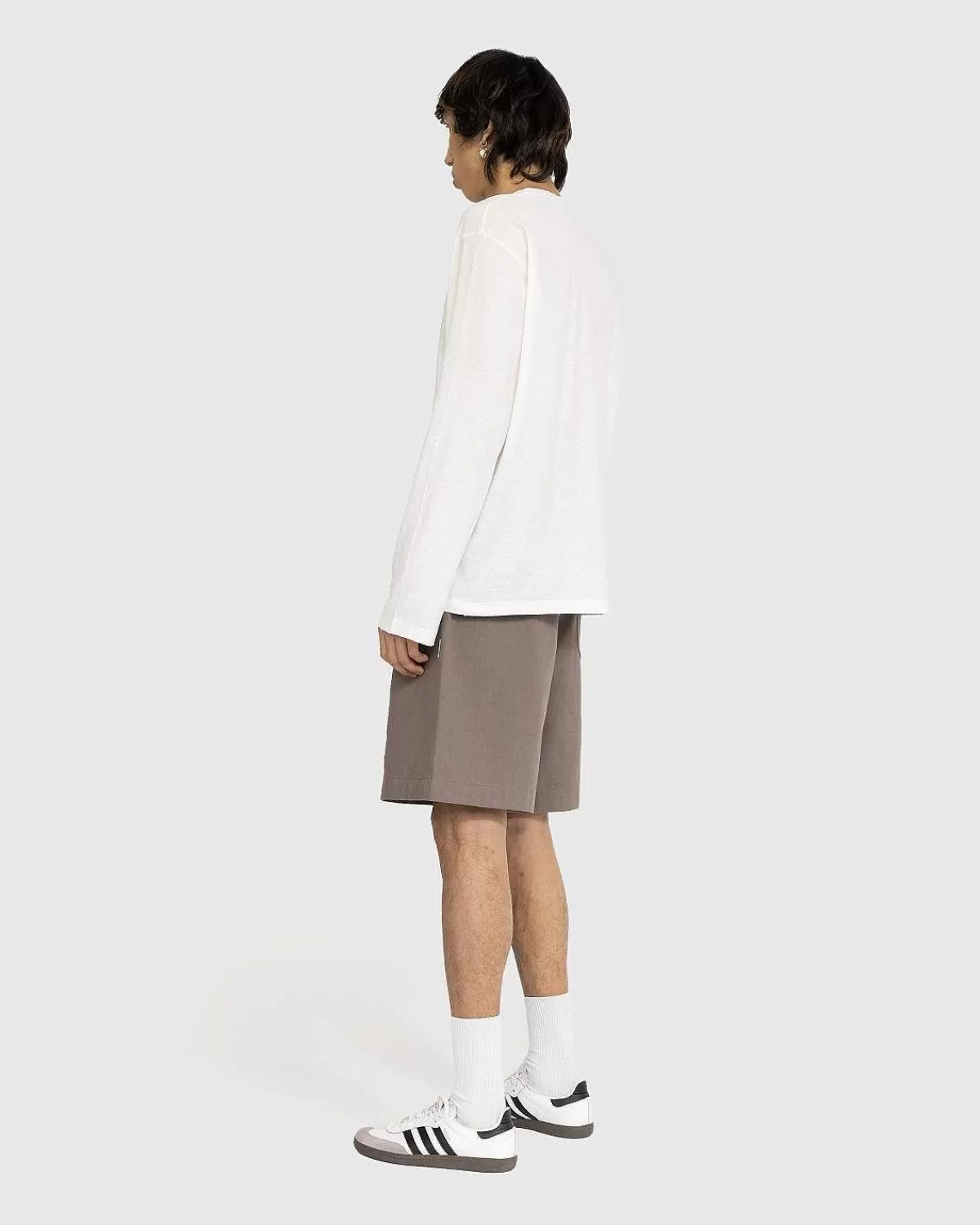 logo_langaermet_tshirt_optic_white_4.webp T-Shirts>Acne Studios Logo Langaermet T-Shirt Optic White