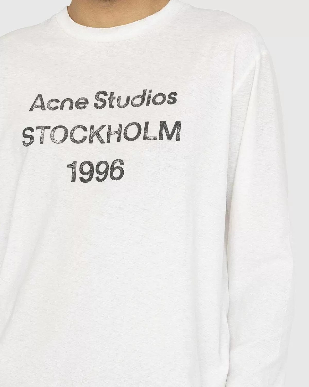 logo_langaermet_tshirt_optic_white_6.webp T-Shirts>Acne Studios Logo Langaermet T-Shirt Optic White