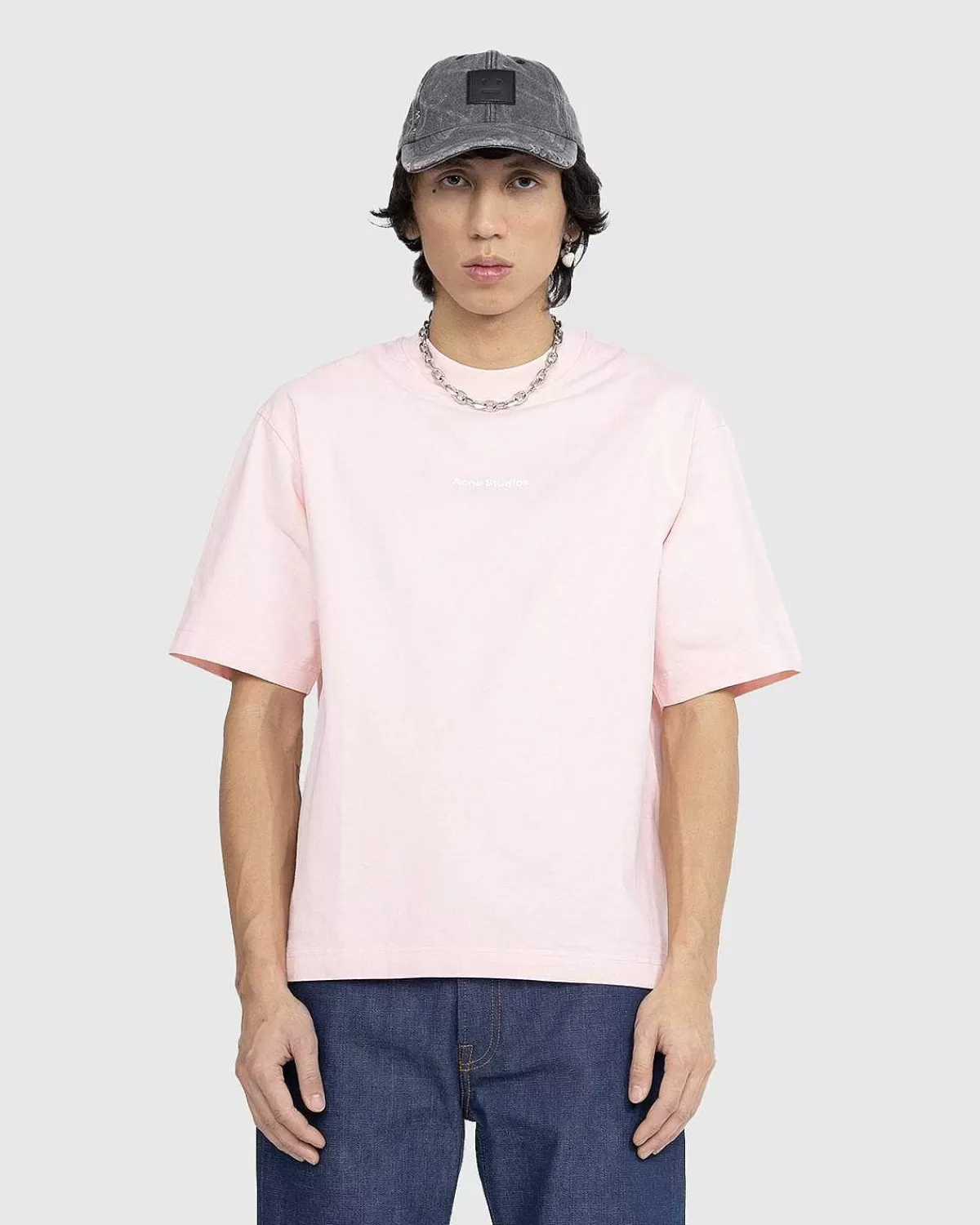 logo_tshirt_bleg_rosa_2.webp T-Shirts>Acne Studios Logo T-Shirt Bleg Rosa