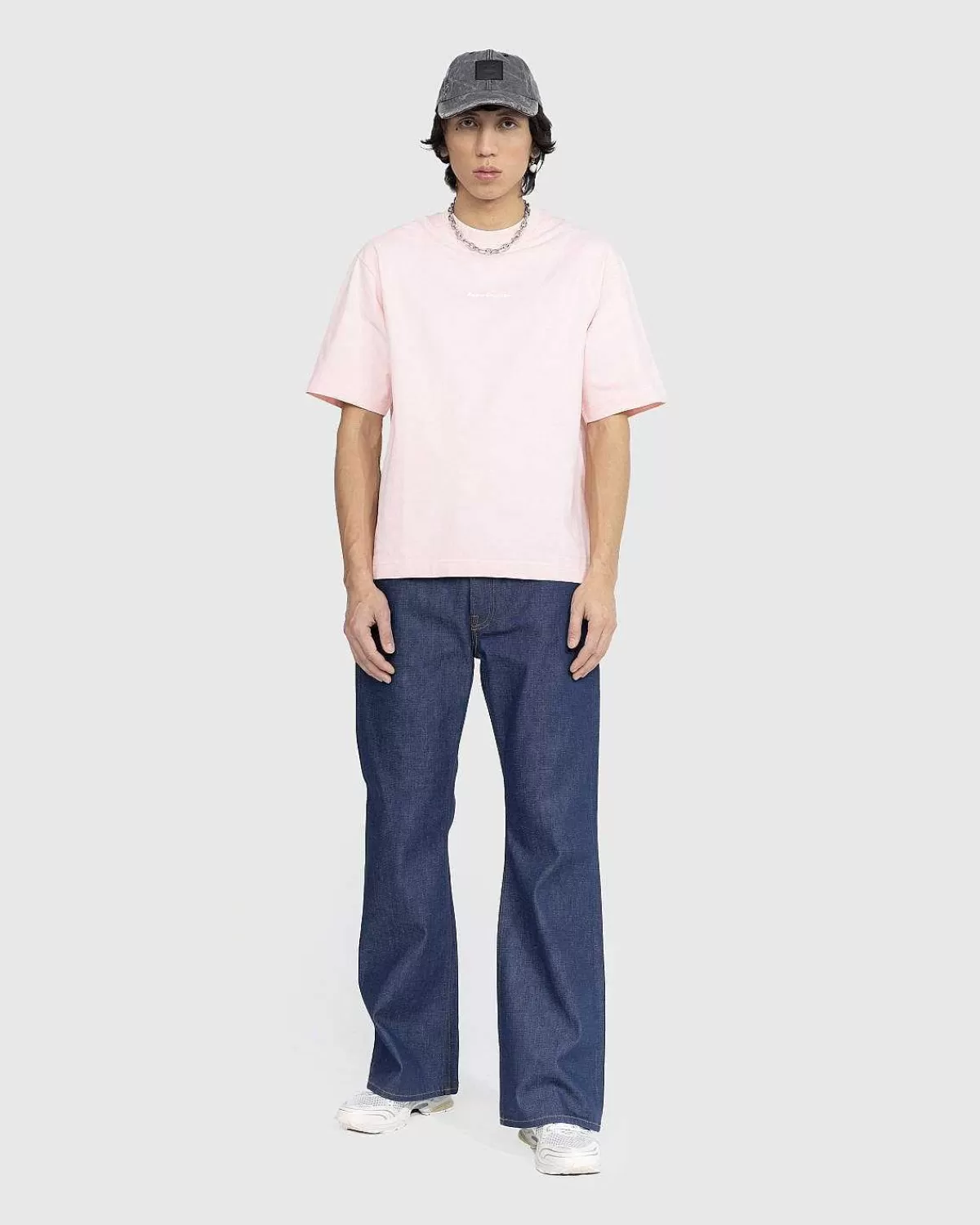 logo_tshirt_bleg_rosa_3.webp T-Shirts>Acne Studios Logo T-Shirt Bleg Rosa