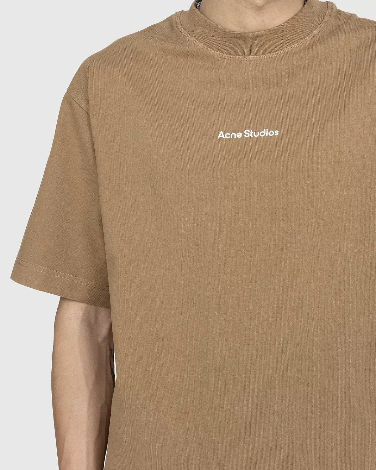 logo_tshirt_mud_beige_4.webp T-Shirts>Acne Studios Logo T-Shirt Mud Beige