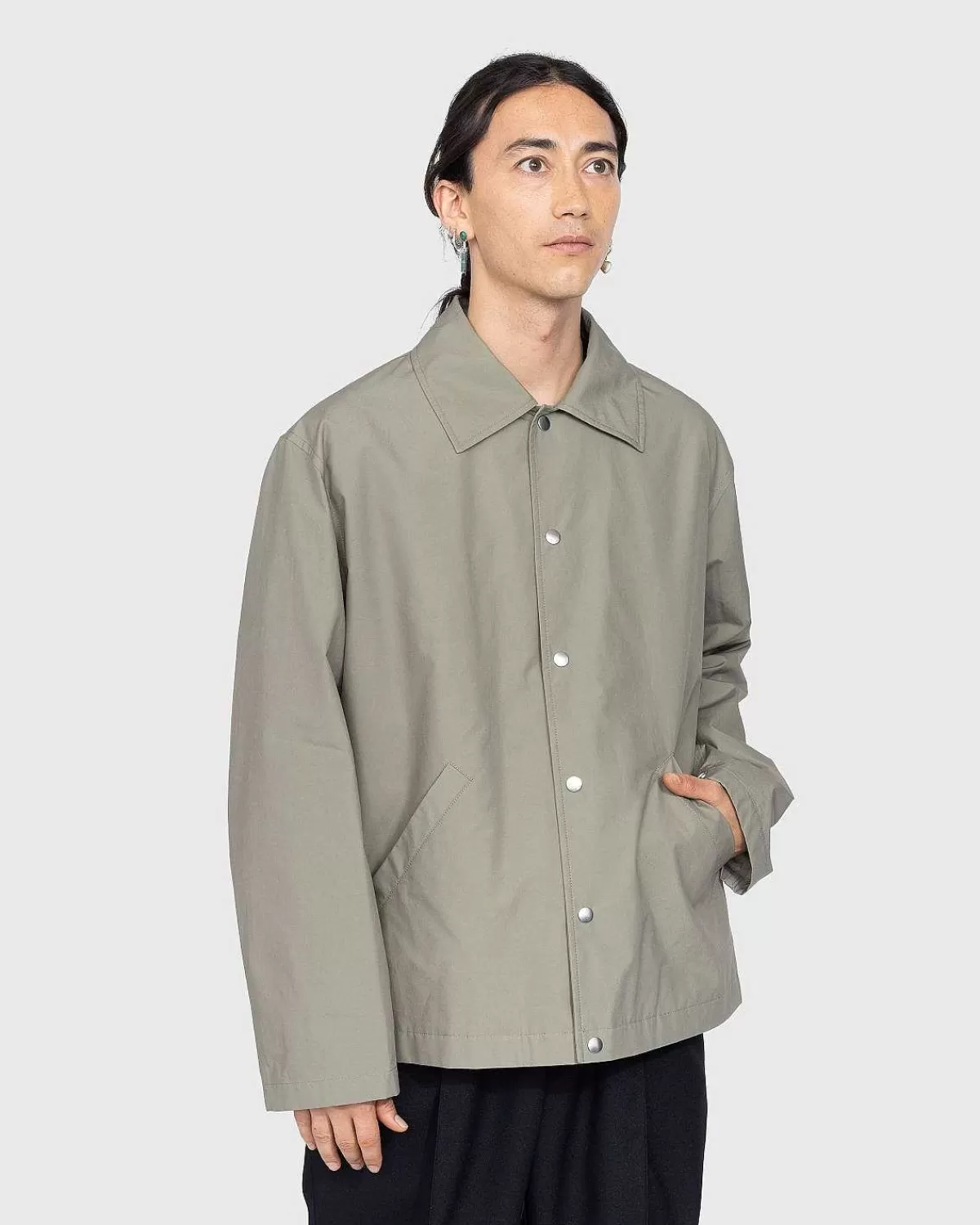 logojakke_mellemgron_2.webp Overtøj>Jil Sander Logojakke Mellemgron