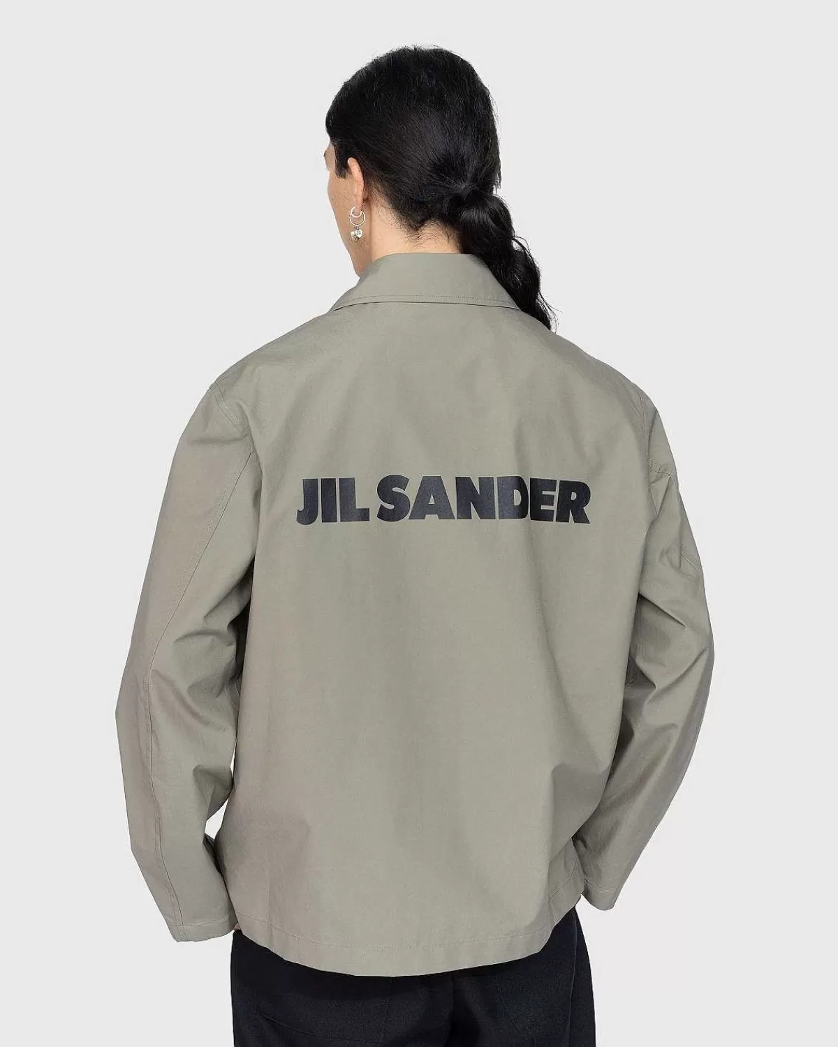 logojakke_mellemgron_3.webp Overtøj>Jil Sander Logojakke Mellemgron