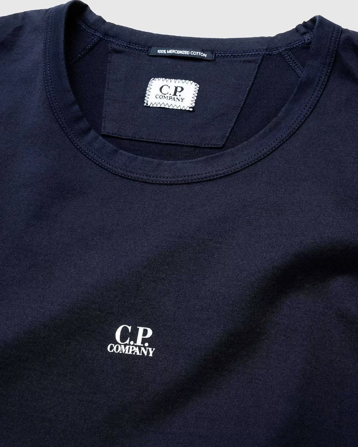 mercerized_logo_tshirt_total_eclipse_6.webp T-Shirts>C.P. Company Mercerized Logo T-Shirt Total Eclipse