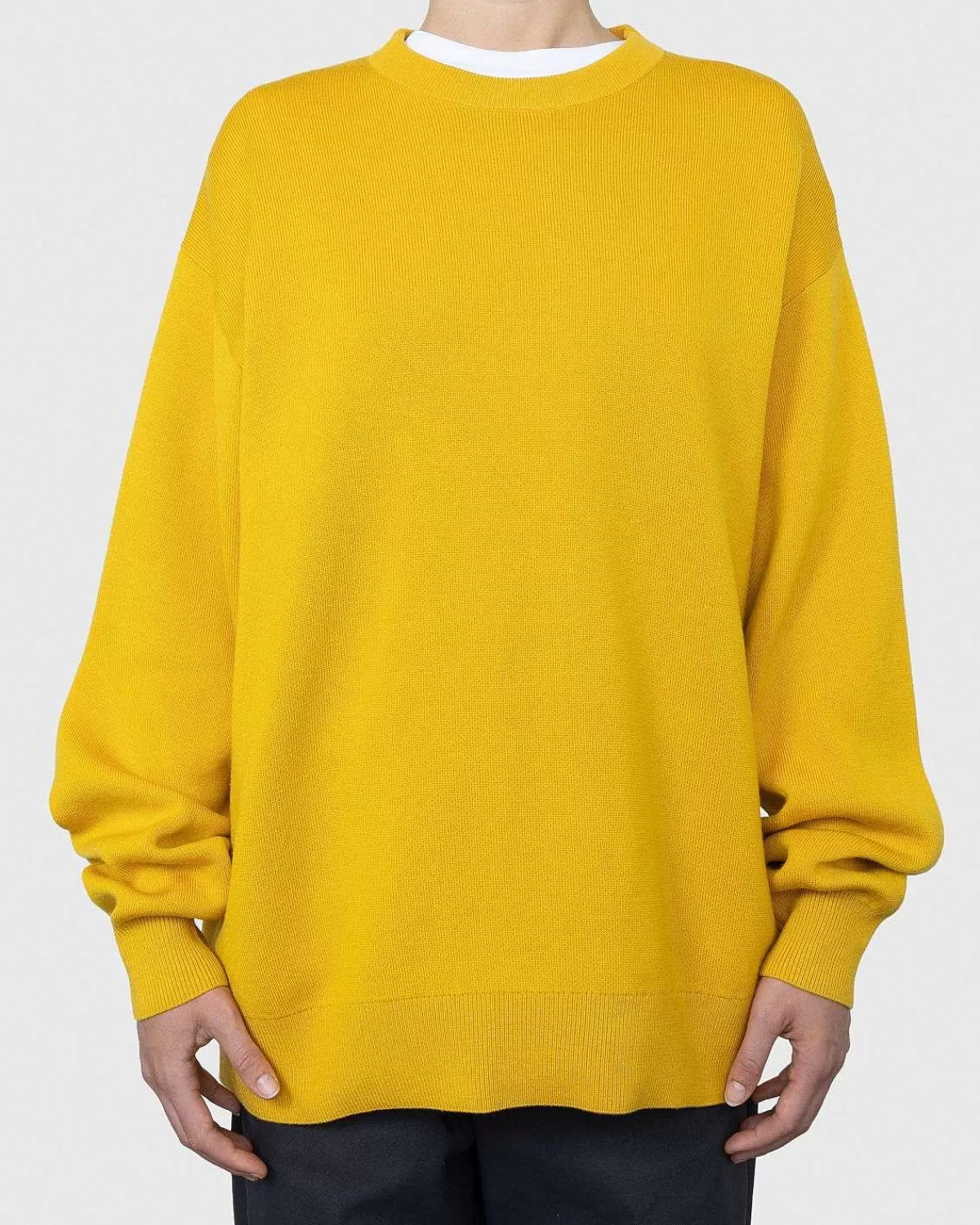 merinould_sweater_med_rund_hals_gul_2.webp Strik>Acne Studios Merinould Sweater Med Rund Hals, Gul