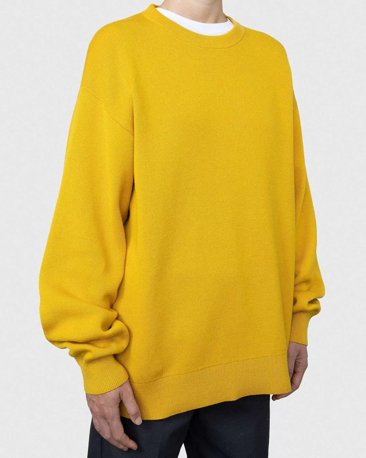 merinould_sweater_med_rund_hals_gul_3.webp Strik>Acne Studios Merinould Sweater Med Rund Hals, Gul