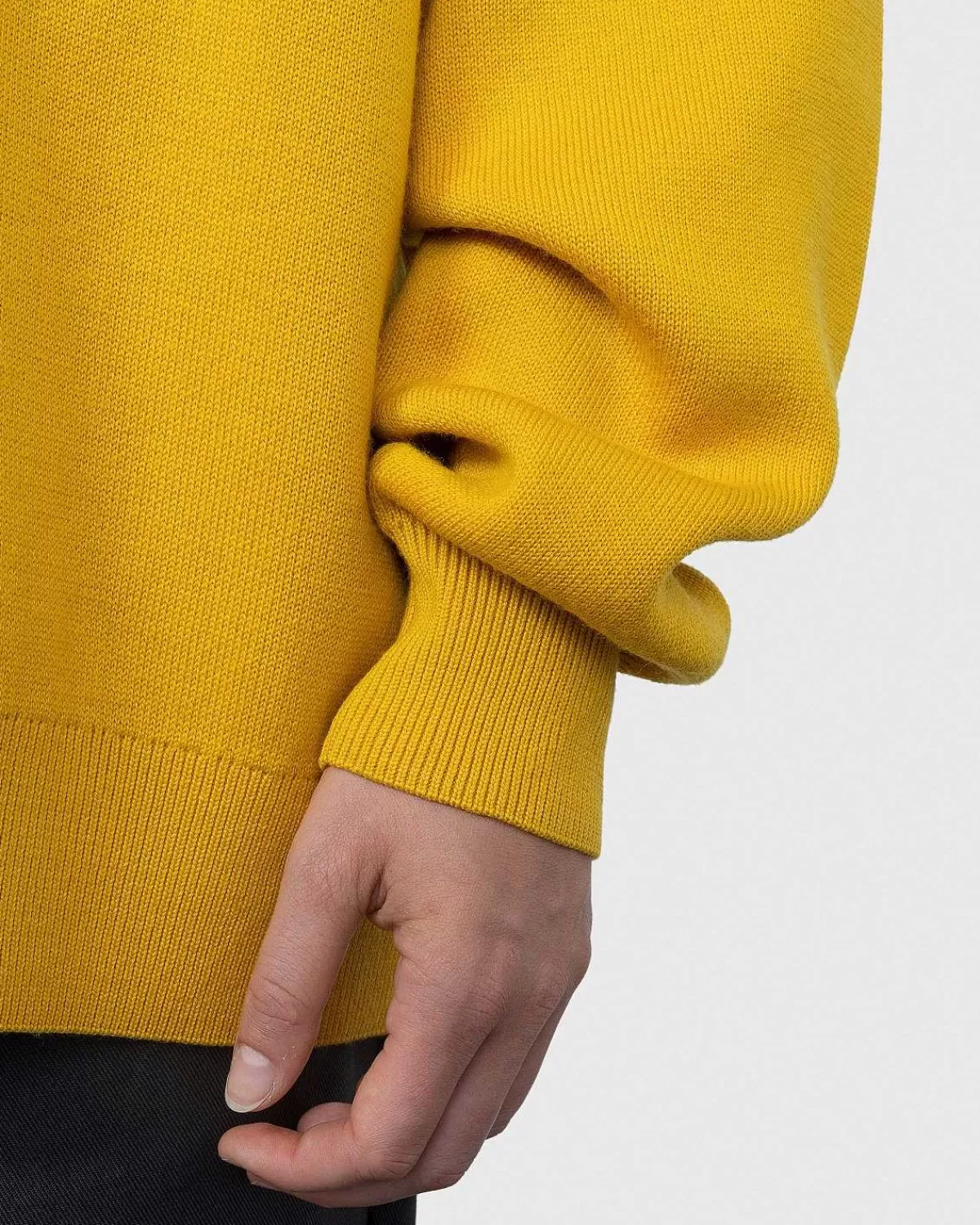 merinould_sweater_med_rund_hals_gul_5.webp Strik>Acne Studios Merinould Sweater Med Rund Hals, Gul