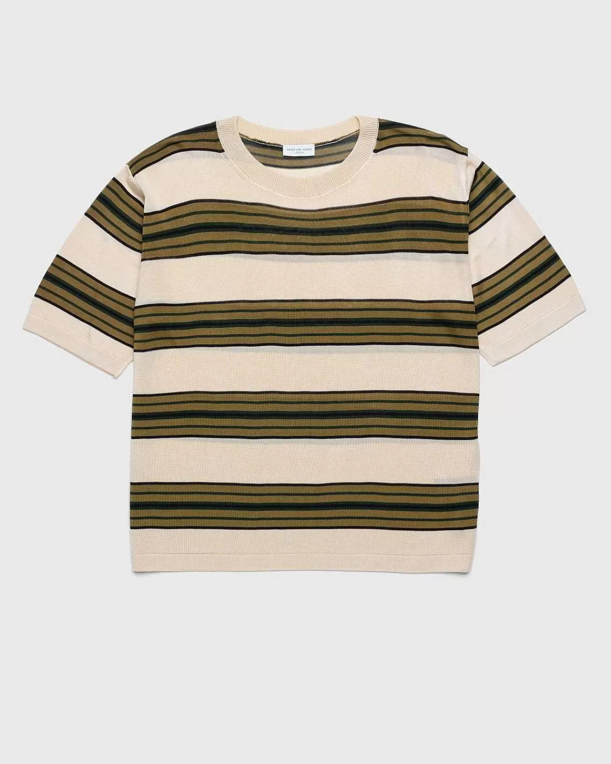mias_strik_tshirt_vanille_1.webp T-Shirts>Dries van Noten Mias Strik T-Shirt Vanille