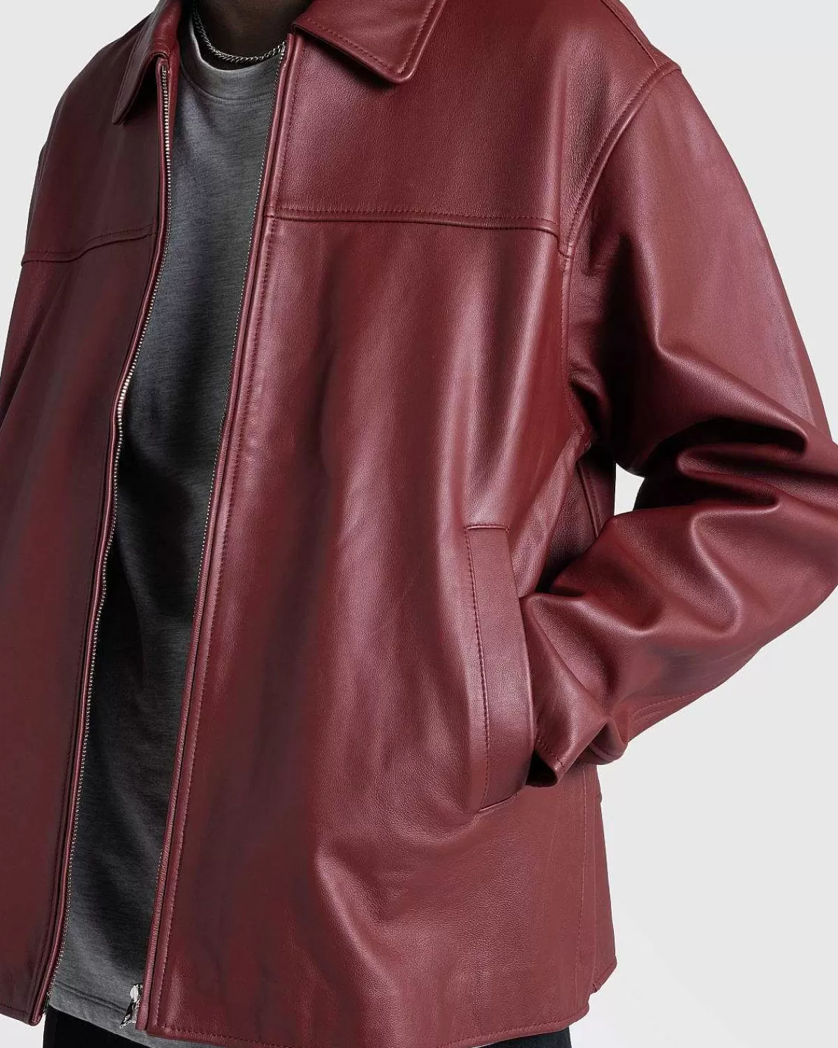 napa_laederjakke_burgundy_8.webp Overtøj>Highsnobiety HS05 Napa Laederjakke Burgundy