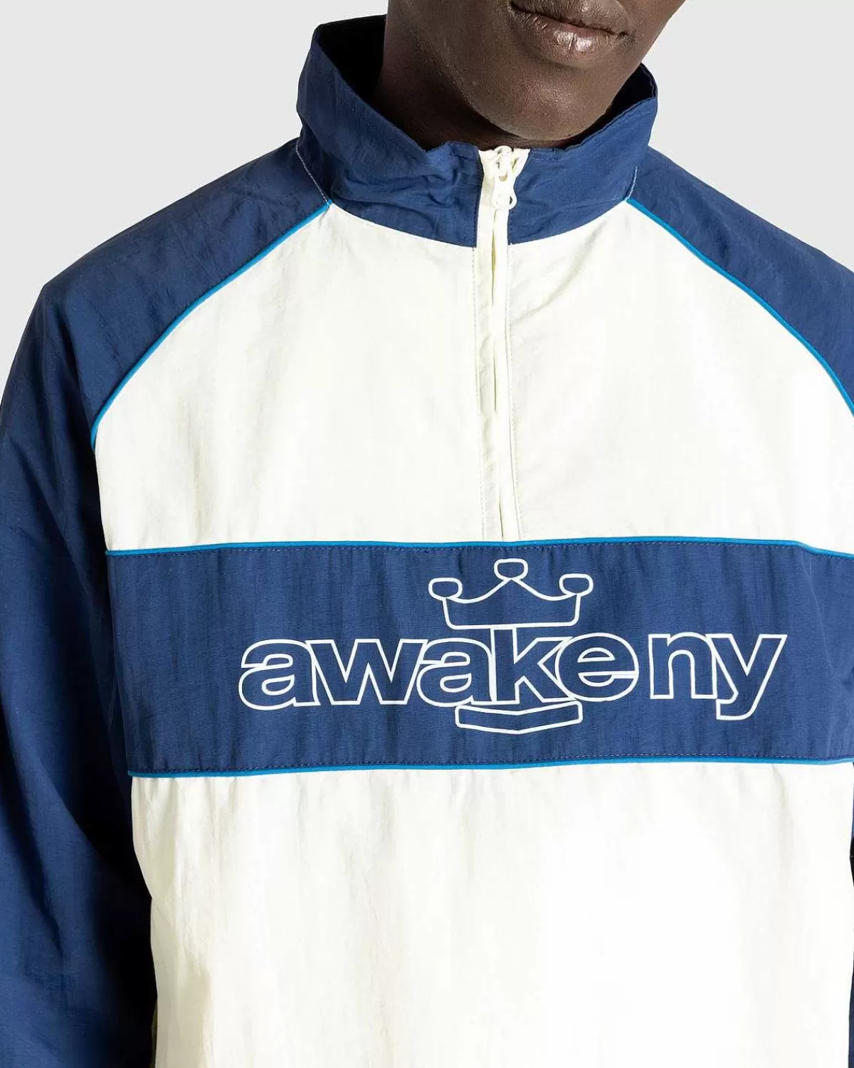 nylon_kvart_lynlasjakke_off_white_3.webp Overtøj>Awake NY Nylon Kvart Lynlasjakke Off White