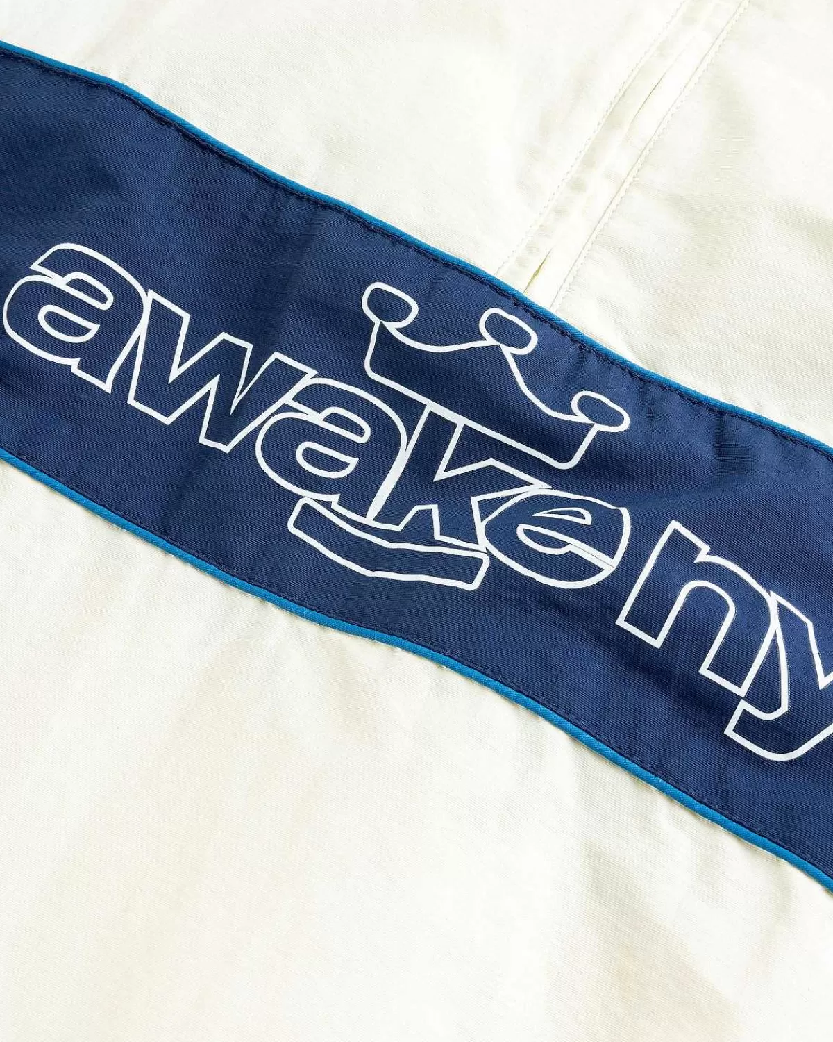 nylon_kvart_lynlasjakke_off_white_7.webp Overtøj>Awake NY Nylon Kvart Lynlasjakke Off White