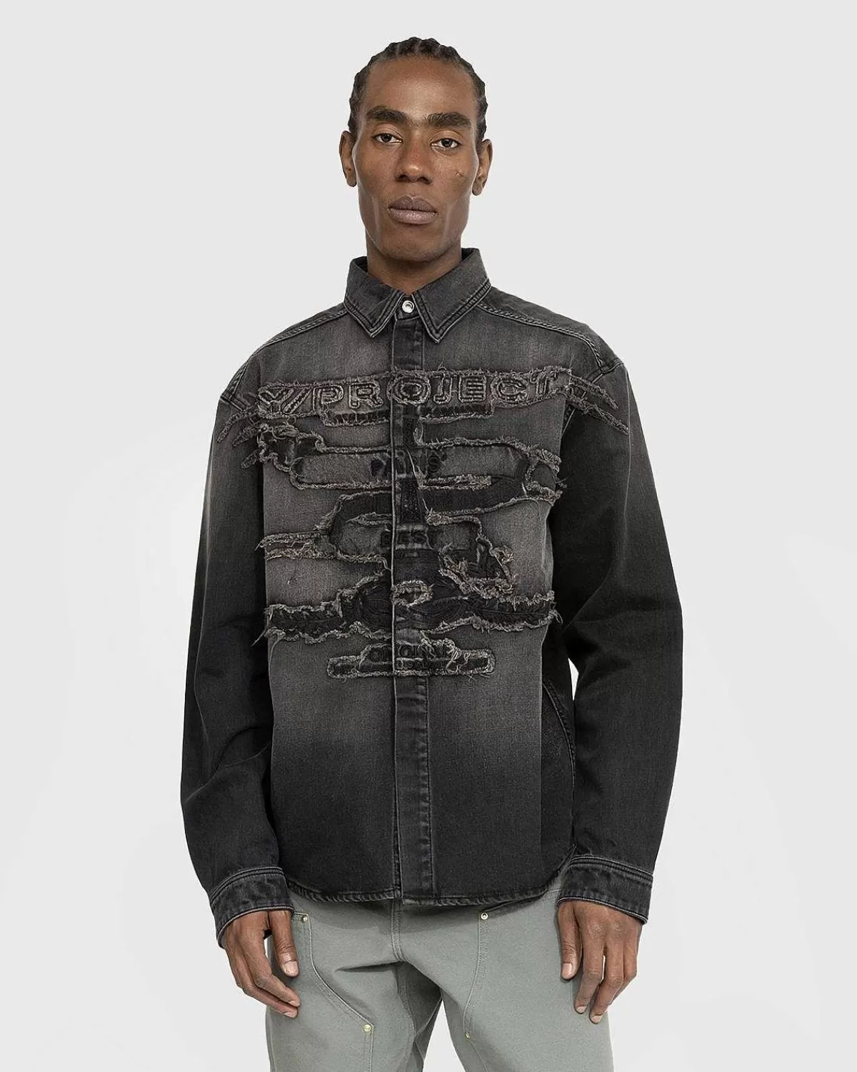paris_best_patch_denim_shirt_sort_3.webp Skjorter>Y/Project Paris' Best Patch Denim Shirt Sort