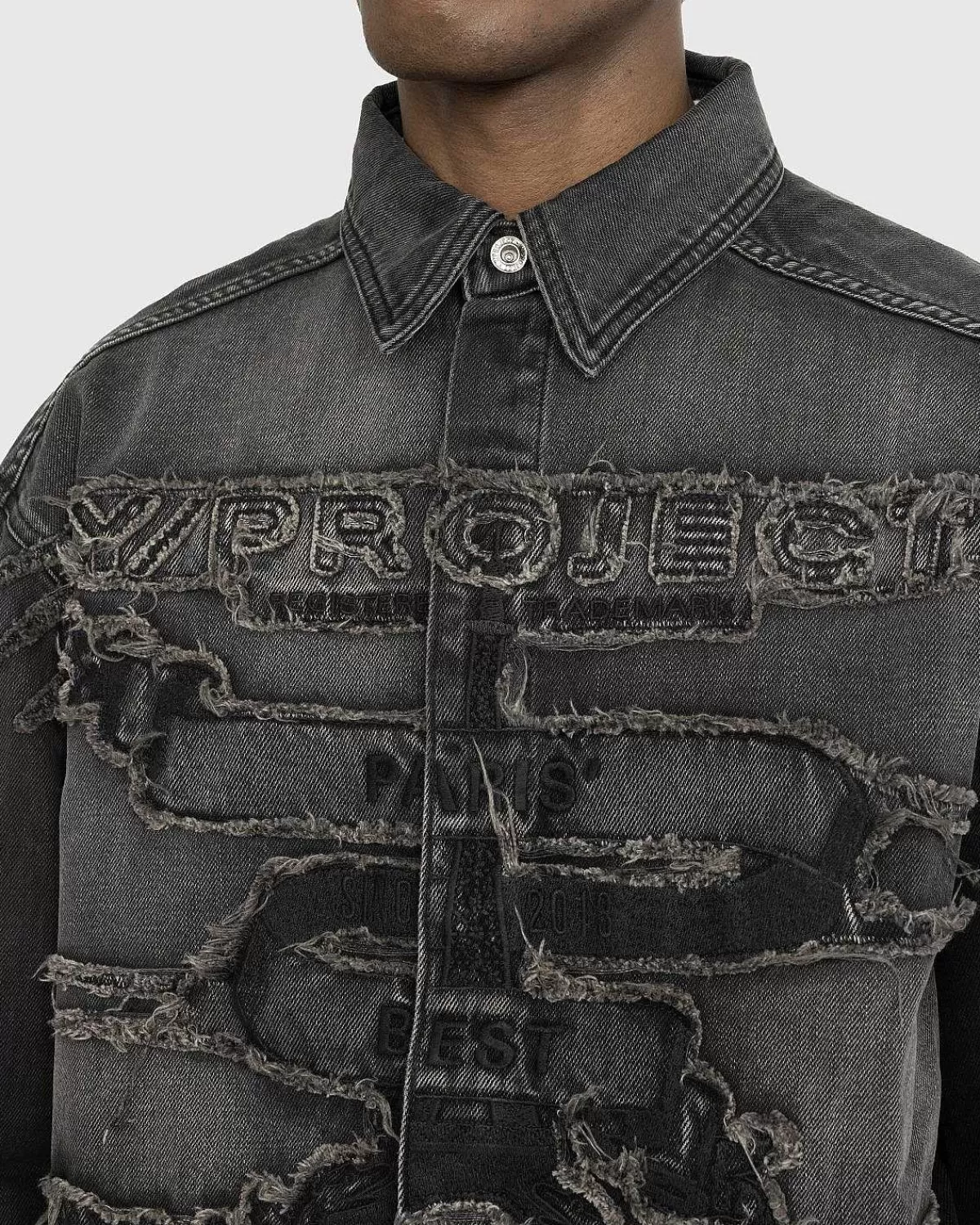paris_best_patch_denim_shirt_sort_5.webp Skjorter>Y/Project Paris' Best Patch Denim Shirt Sort