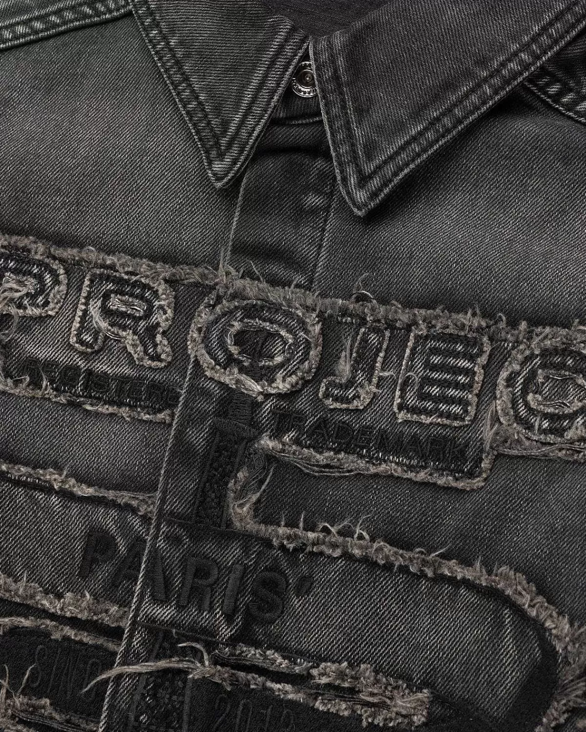 paris_best_patch_denim_shirt_sort_6.webp Skjorter>Y/Project Paris' Best Patch Denim Shirt Sort
