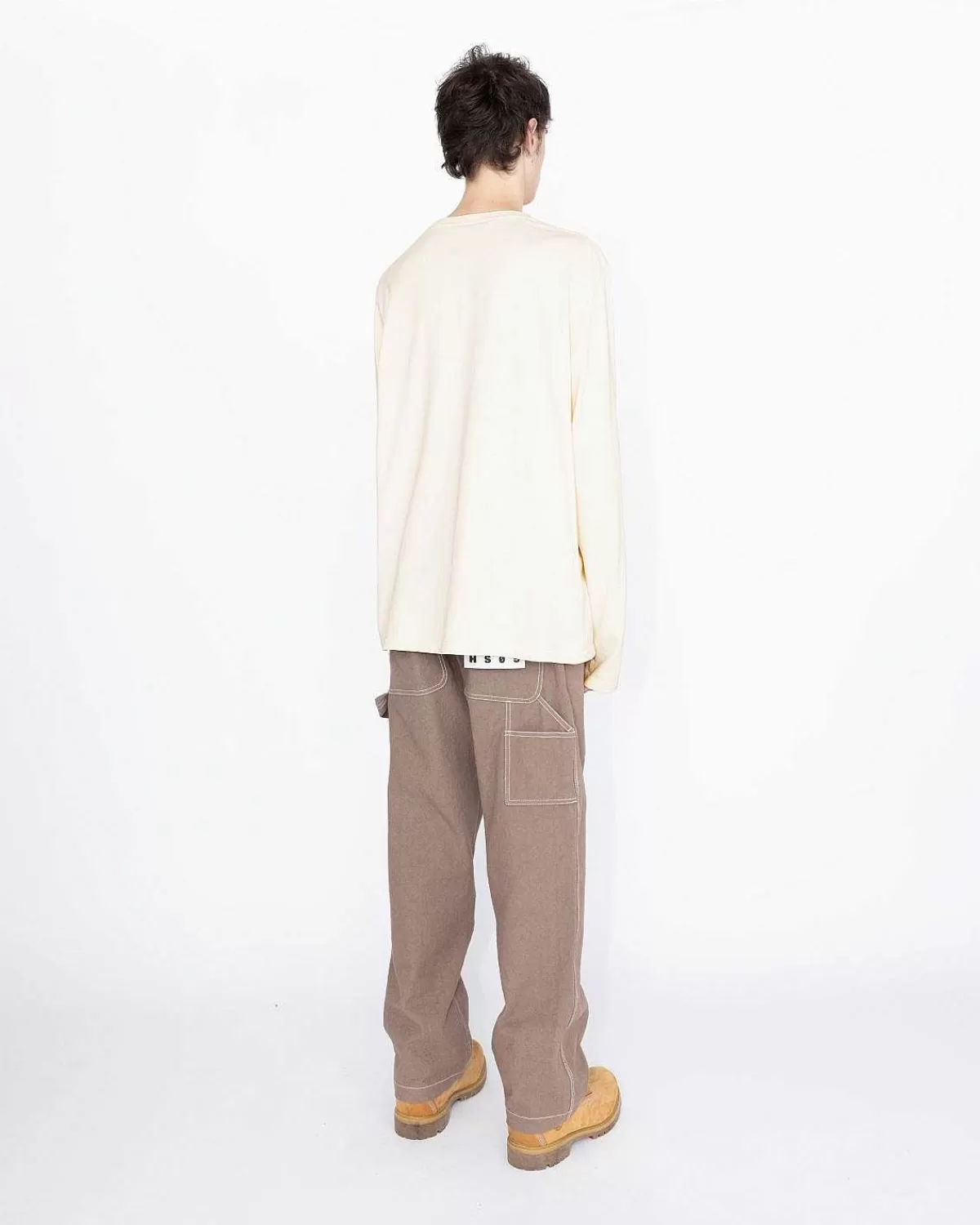 pigmentfarvet_boxy_langaermet_jersey_natural_5.webp T-Shirts>Highsnobiety HS05 Pigmentfarvet Boxy Langaermet Jersey Natural
