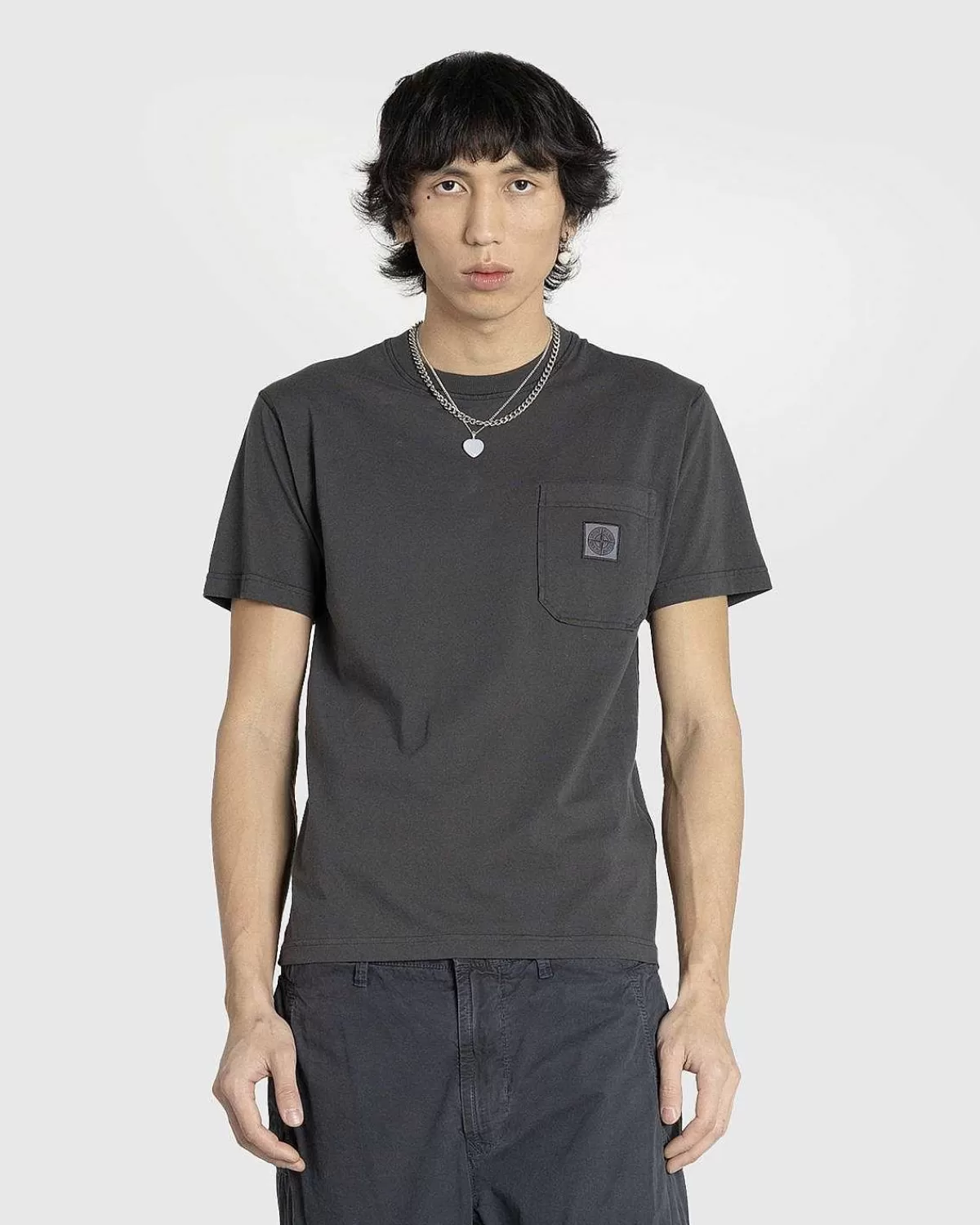 pocket_tshirt_charcoal_2.webp T-Shirts>Stone Island Pocket T-Shirt Charcoal