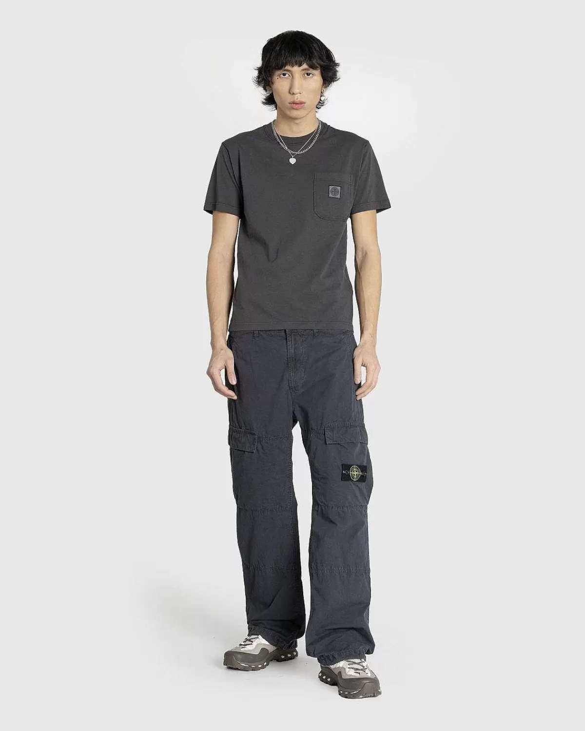 pocket_tshirt_charcoal_3.webp T-Shirts>Stone Island Pocket T-Shirt Charcoal