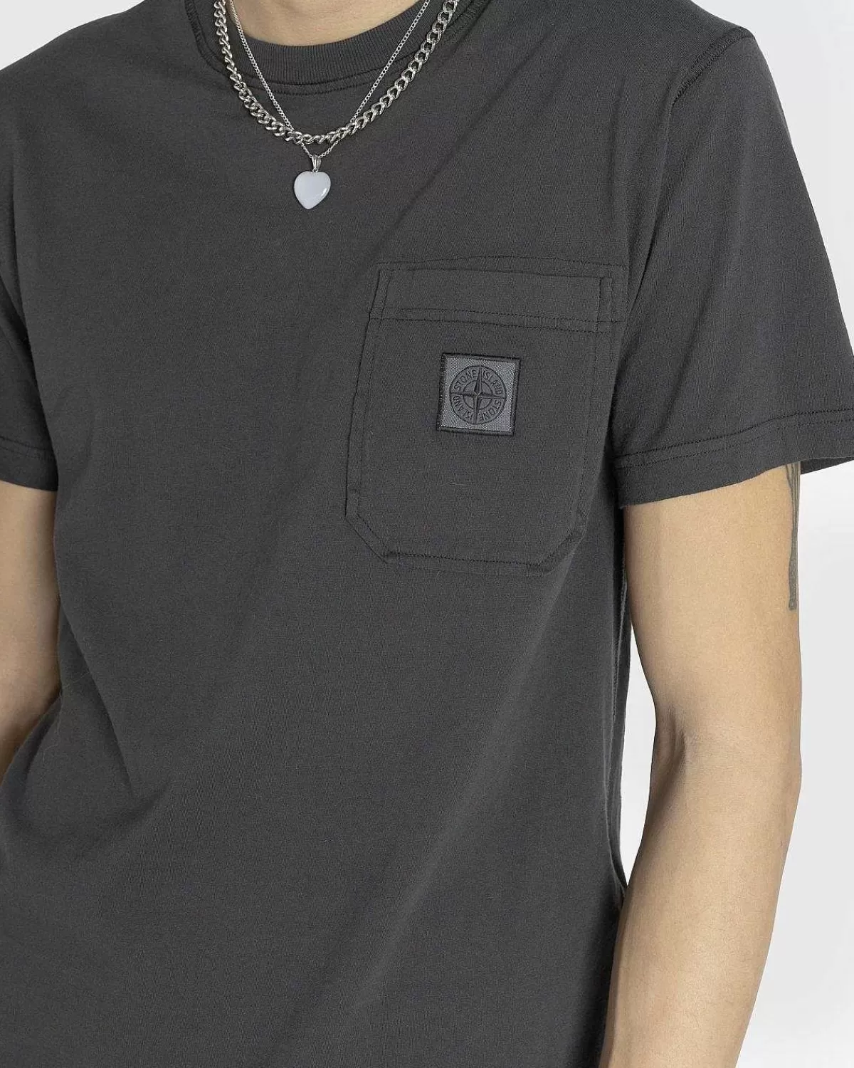 pocket_tshirt_charcoal_5.webp T-Shirts>Stone Island Pocket T-Shirt Charcoal