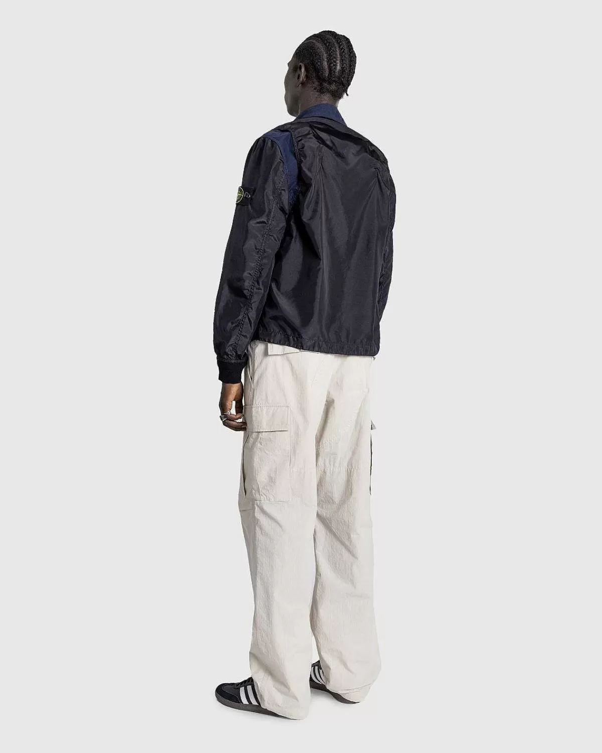 polyester_tela_let_jakke_marinebla_6.webp Overtøj>Stone Island Polyester Tela Let Jakke Marinebla