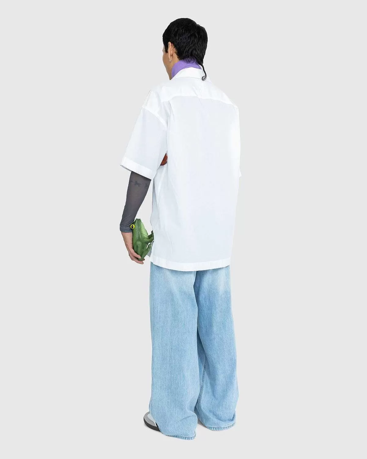 profil_kortaermet_skjorte_med_studstryk_hvid_4.webp Skjorter>J.W. Anderson Profil Kortaermet Skjorte Med Studstryk Hvid