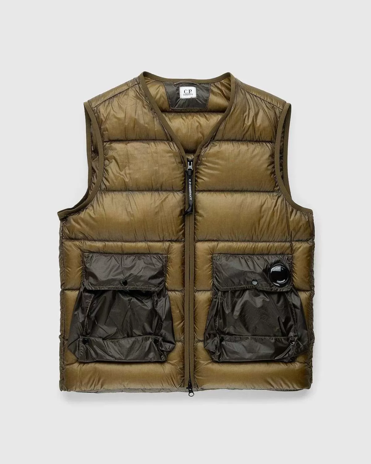 quiltet_lynlasvest_butternut_1.webp Overtøj>C.P. Company Quiltet Lynlasvest Butternut
