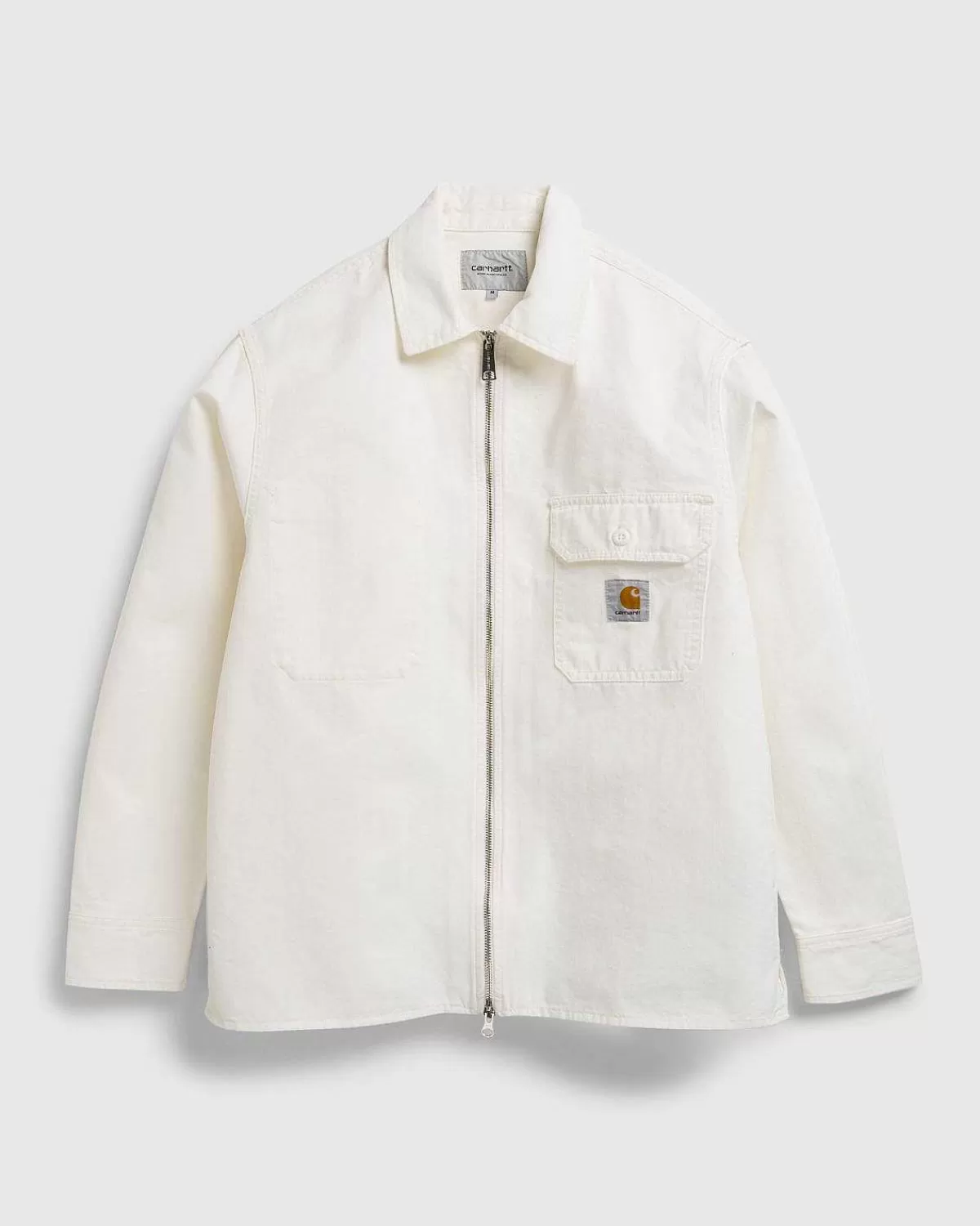 rainer_skjortejakke_offwhiterinsed_1.webp Skjorter>Carhartt WIP Rainer Skjortejakke Off-White/Rinsed
