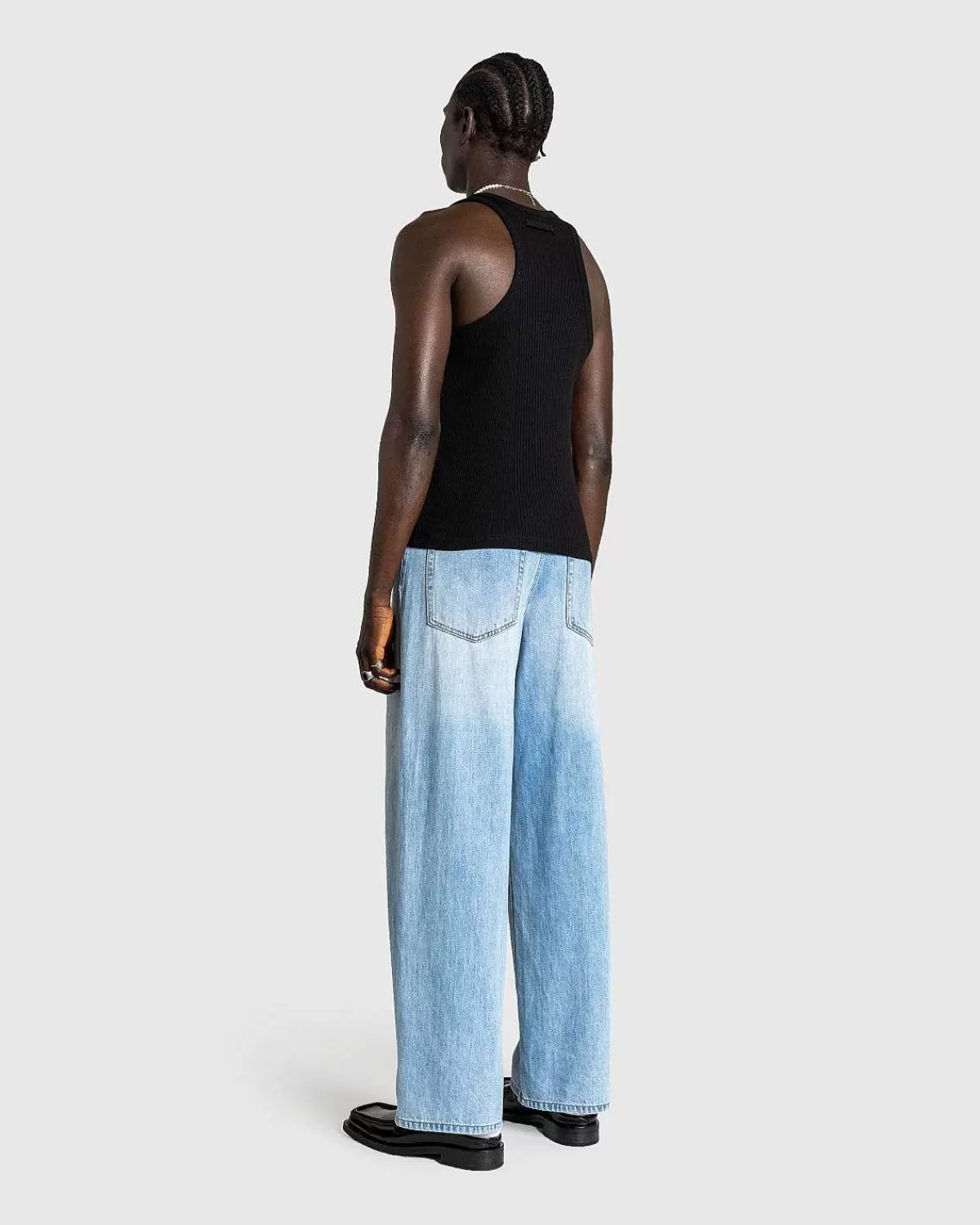 T-Shirts>Jean Paul Gaultier Ribbet Tank Top Med Overall Spaender Sort
