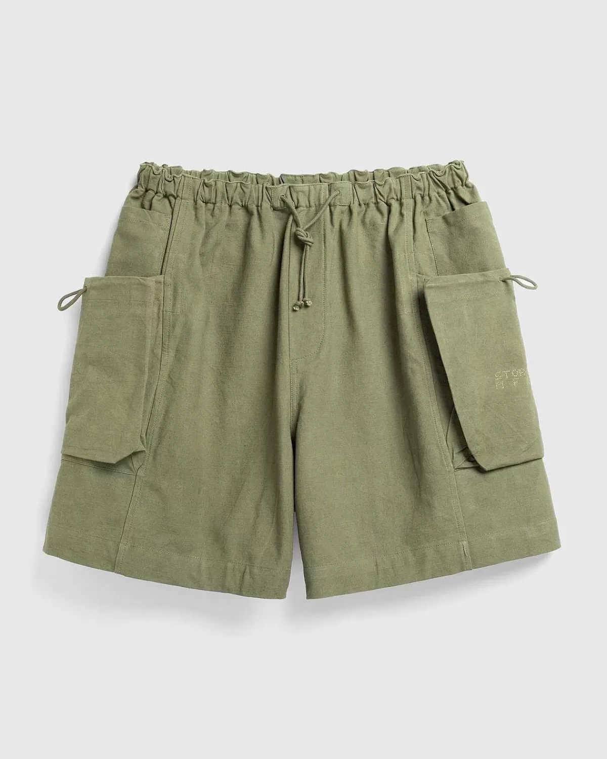 salt_shorts_olive_slub_1.webp Shorts>Story mfg. Salt Shorts Olive Slub