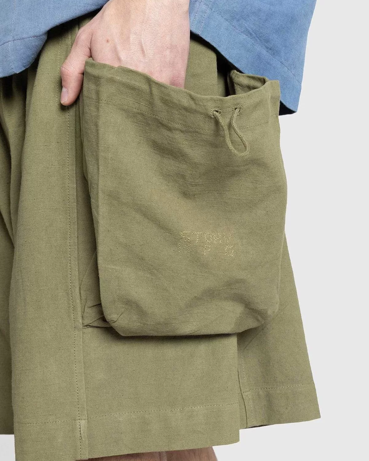 salt_shorts_olive_slub_5.webp Shorts>Story mfg. Salt Shorts Olive Slub