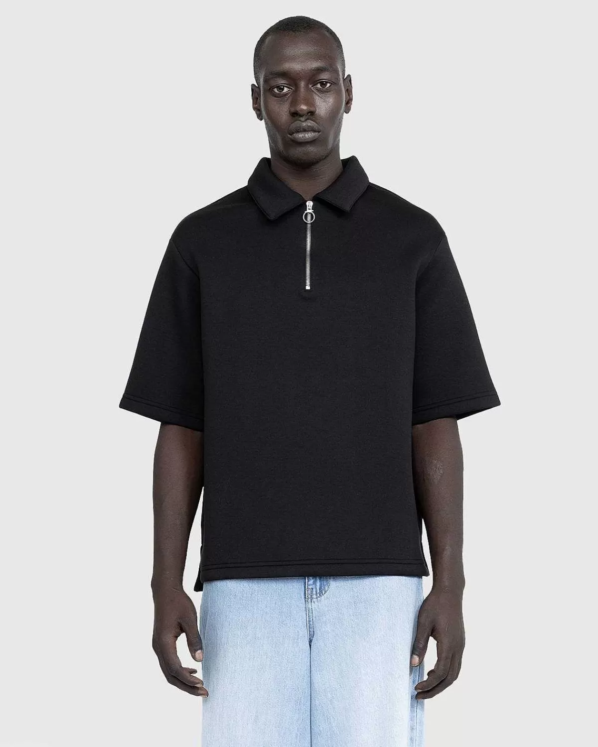 scuba_polo_sort_med_kvart_lynlas_2.webp T-Shirts>Trussardi Scuba Polo Sort Med Kvart Lynlas
