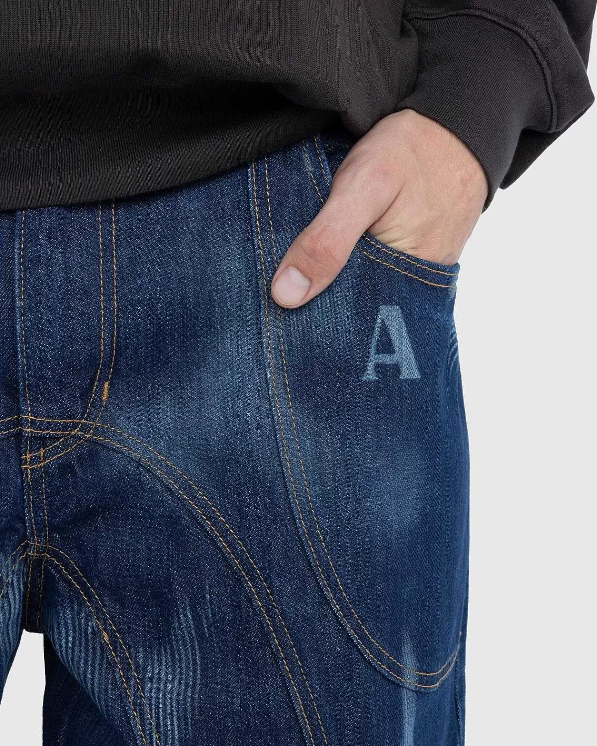 signature_lav_talje_jeans_indigo_5.webp Bukser>Ahluwalia Signature Lav Talje Jeans Indigo