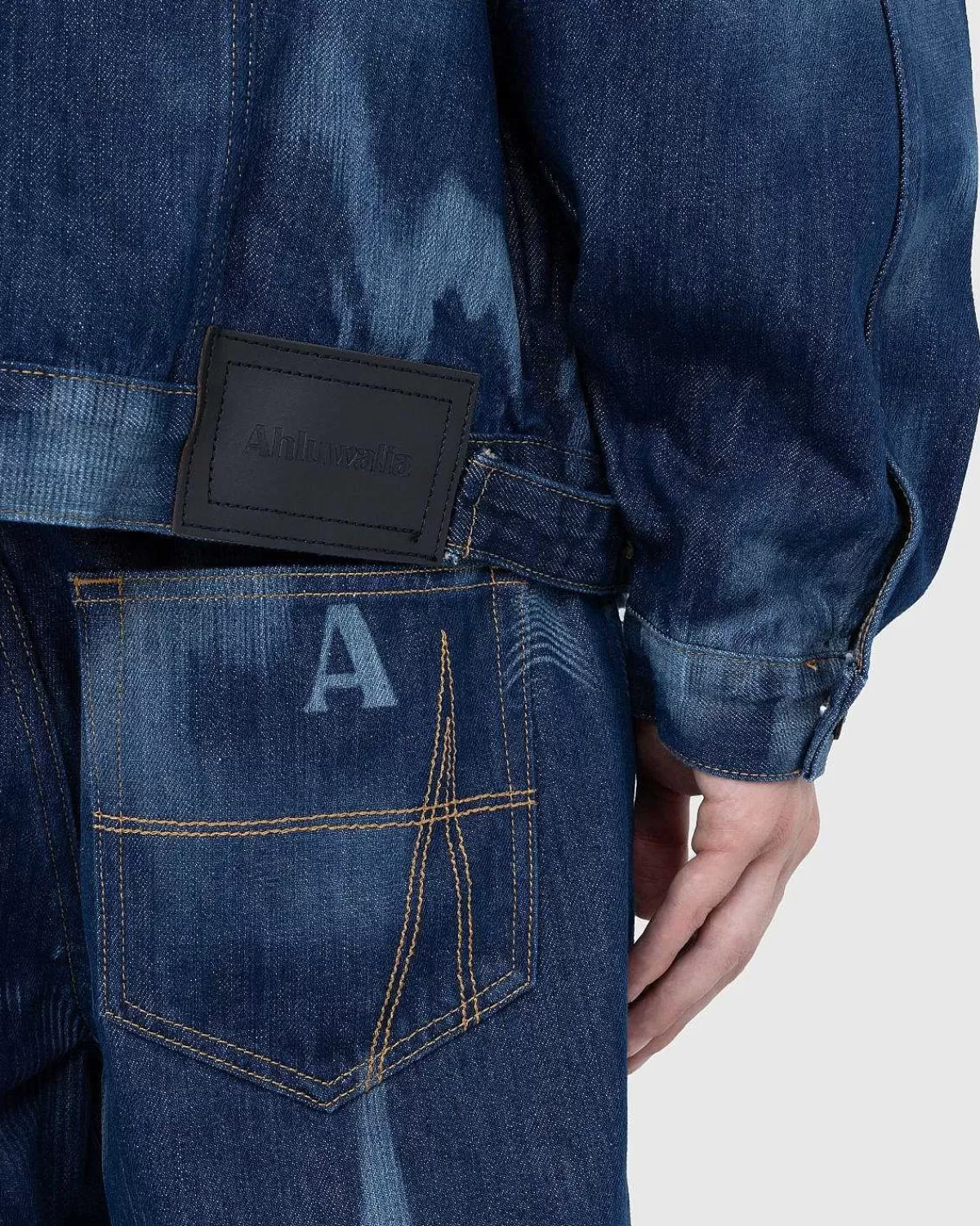 signature_lav_talje_jeans_indigo_6.webp Bukser>Ahluwalia Signature Lav Talje Jeans Indigo