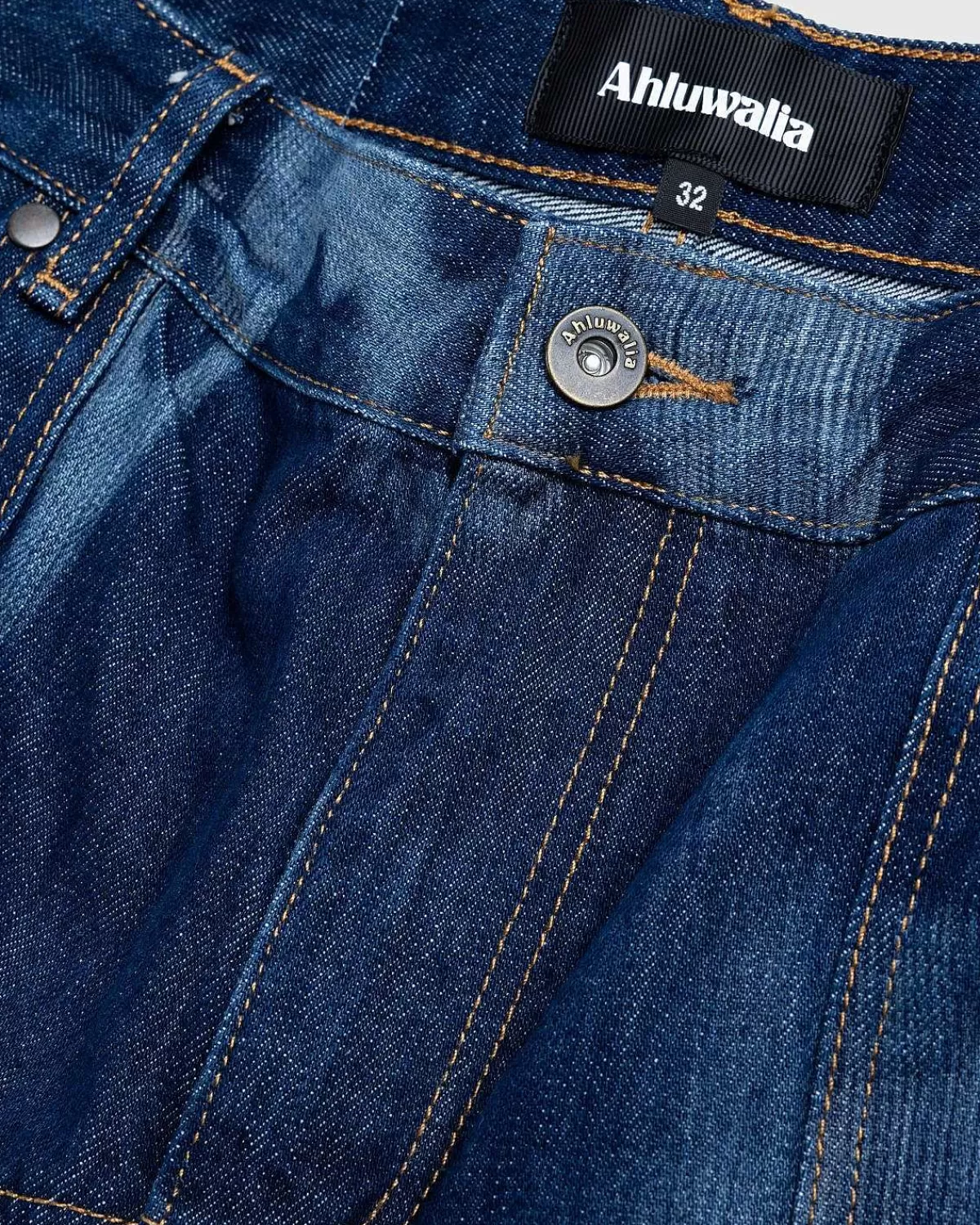 signature_lav_talje_jeans_indigo_8.webp Bukser>Ahluwalia Signature Lav Talje Jeans Indigo
