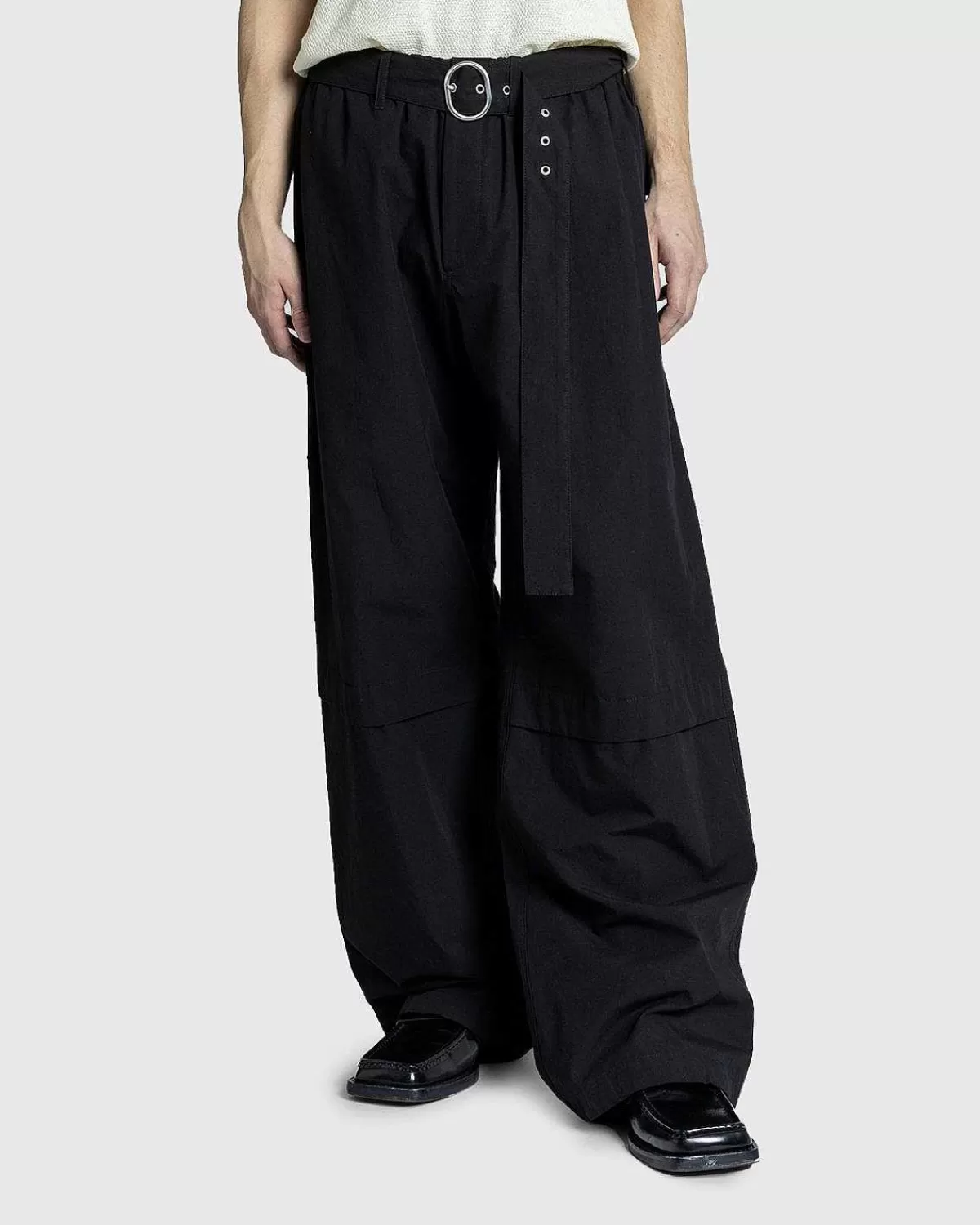sorte_bukser_med_baelte_2.webp Bukser>Jil Sander Sorte Bukser Med Baelte