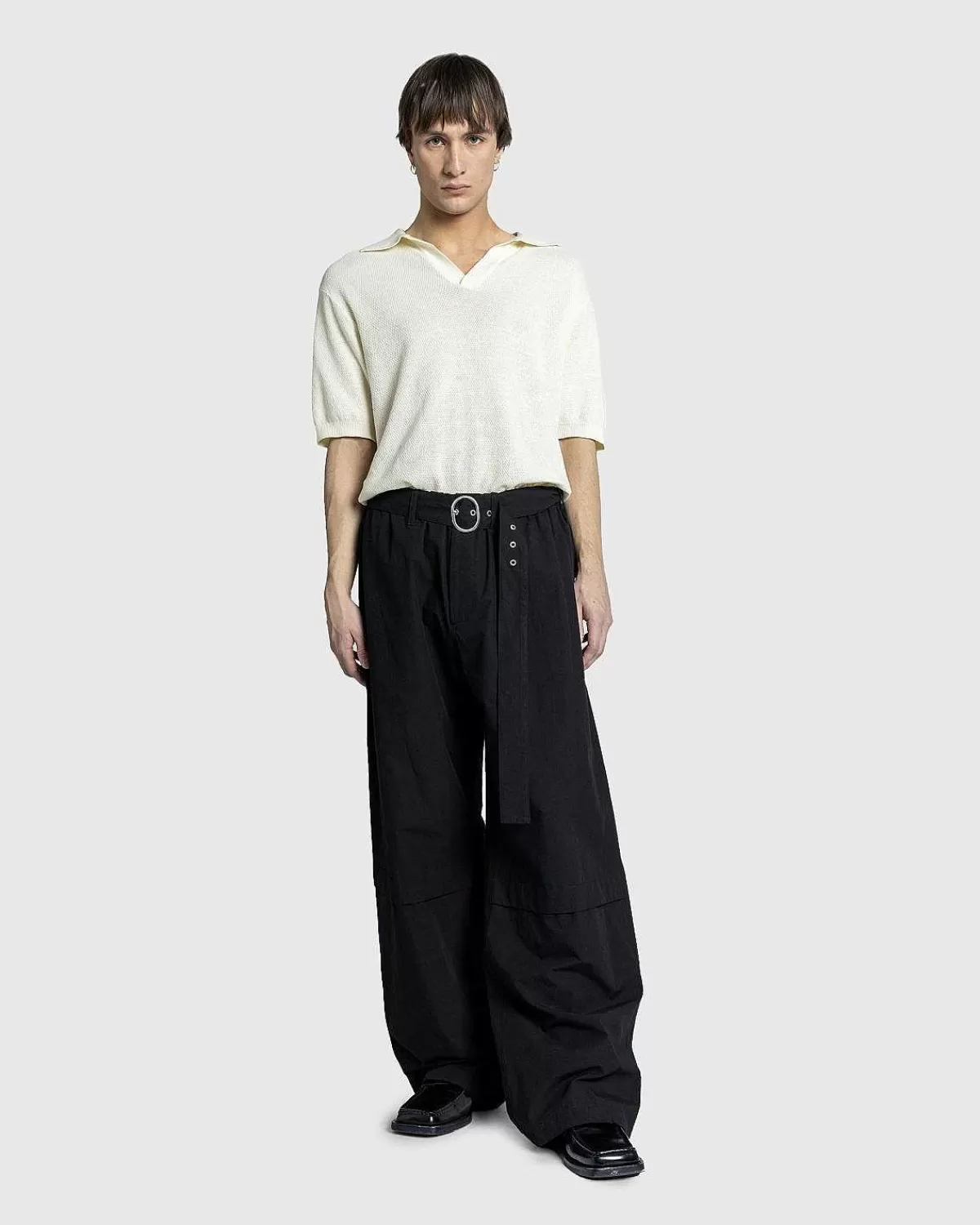 sorte_bukser_med_baelte_3.webp Bukser>Jil Sander Sorte Bukser Med Baelte
