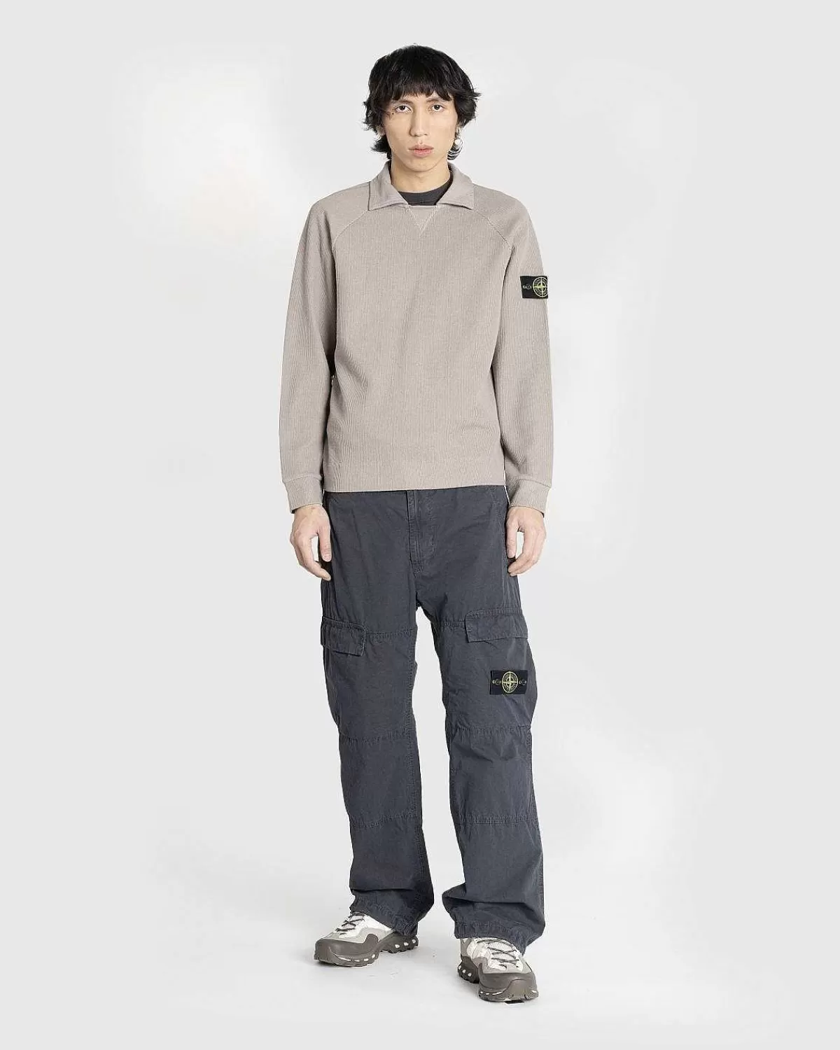 spredt_krave_strik_skjorte_dove_grey_3.webp Strik>Stone Island Spredt Krave Strik Skjorte Dove Grey