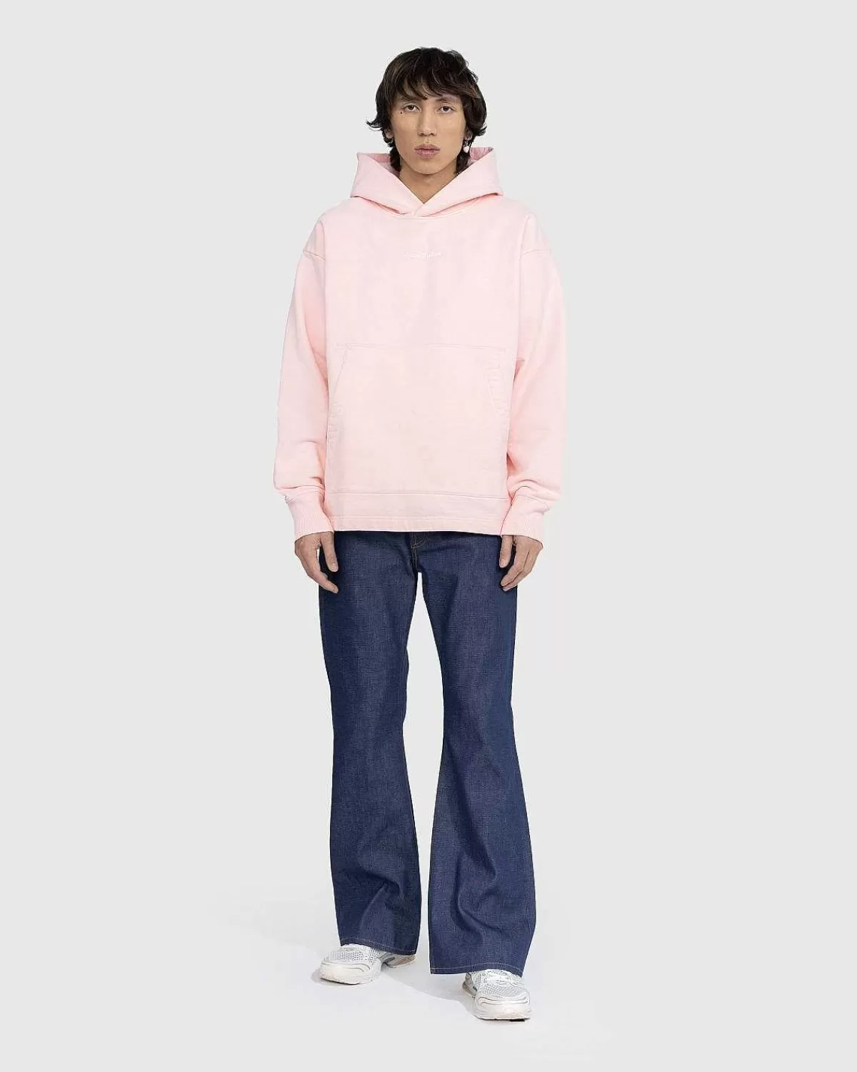 stamp_logo_haettetroje_lys_pink_3.webp Sveder>Acne Studios Stamp Logo Haettetroje Lys Pink