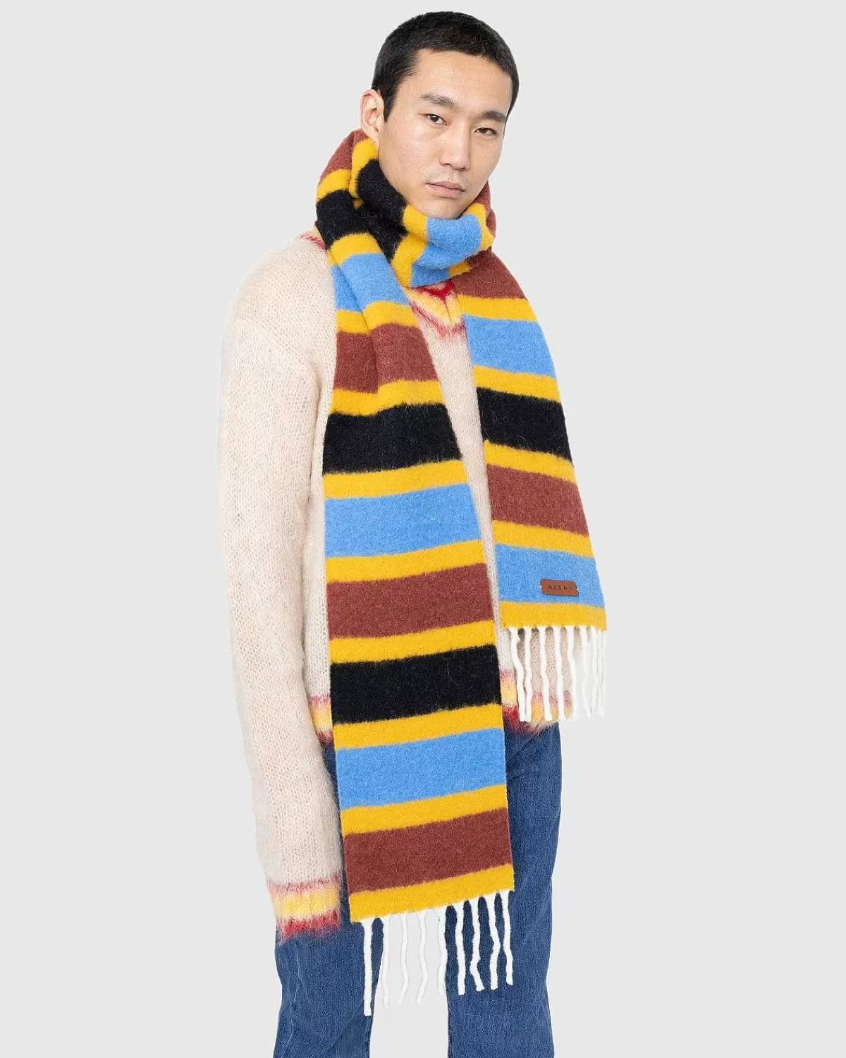 stribet_alpaca_torklaede_multi_4.webp Vinter Tilbehør>Marni Stribet Alpaca Torklaede Multi