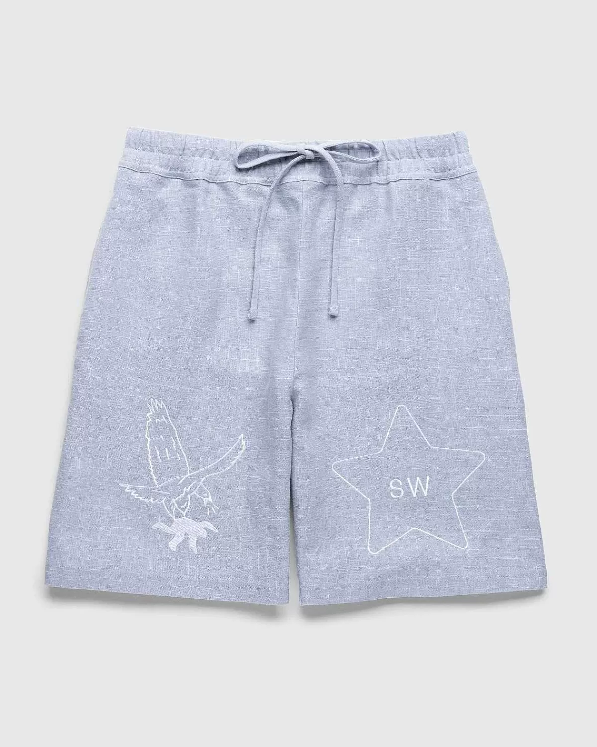 sw_linen_gym_shorts_lysebla_1.webp Undertøj>Saintwoods Sw Linen Gym Shorts Lysebla