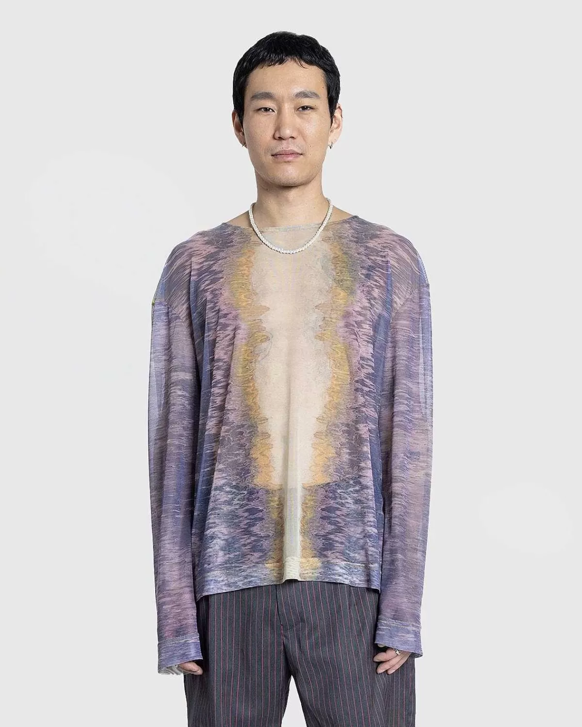 tola_skjorte_lilla_pastel_strokes_print_2.webp T-Shirts>Winnie New York Tola Skjorte Lilla Pastel Strokes Print