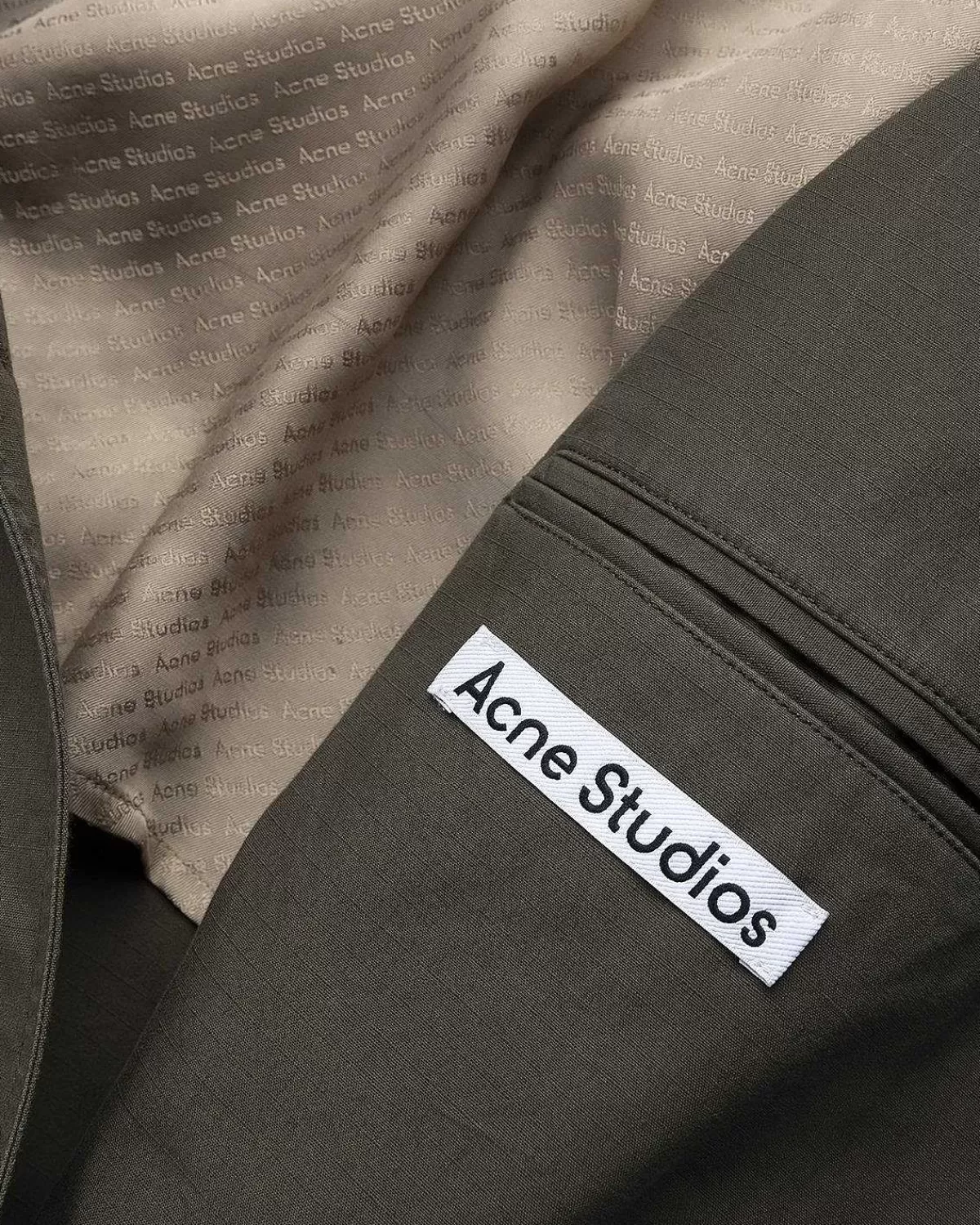 trenchcoat_mork_oliven_6.webp Overtøj>Acne Studios Trenchcoat Mork Oliven