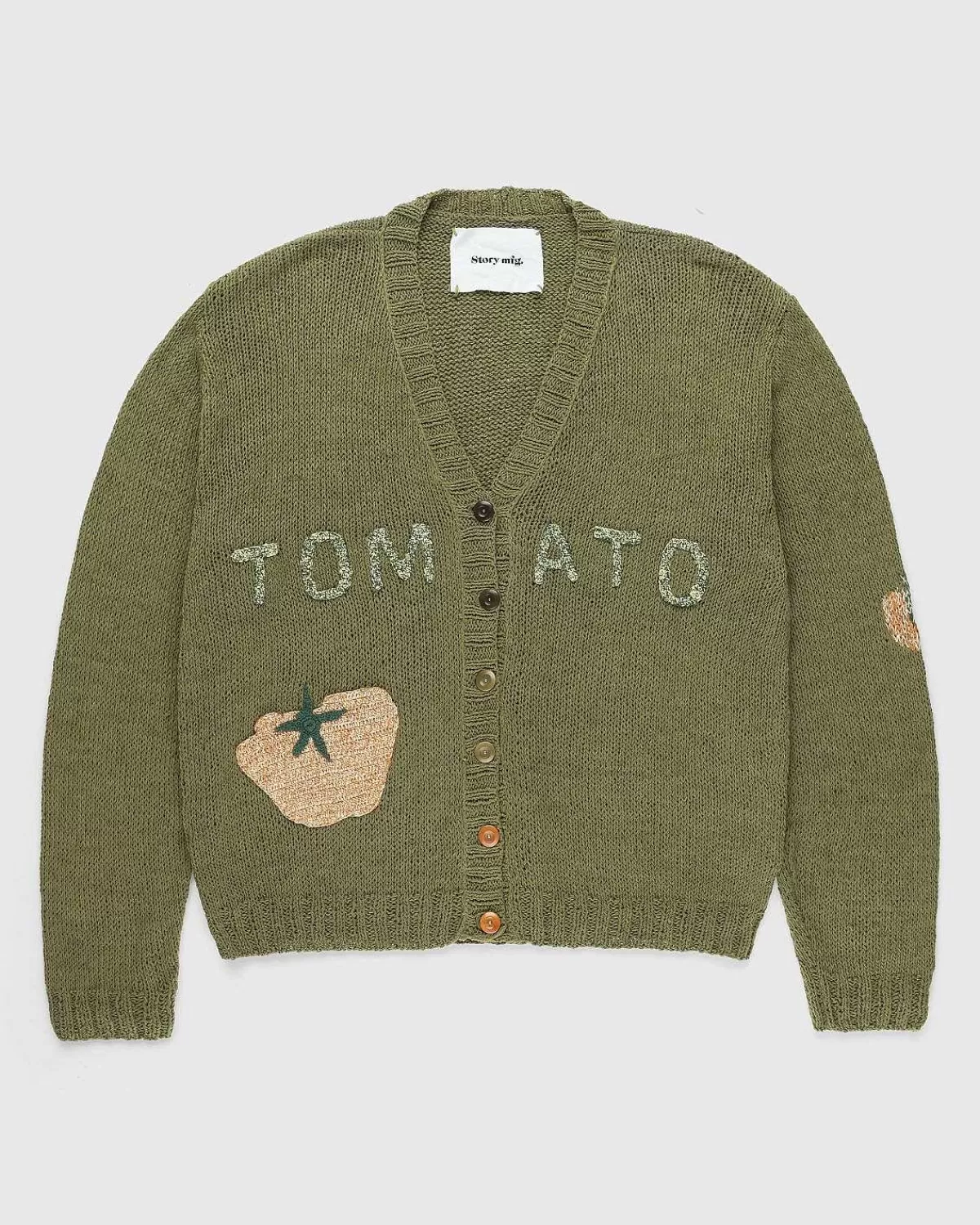 twinsun_cardigan_oliven_toms_1.webp Strik>Story mfg. Twinsun Cardigan Oliven Toms