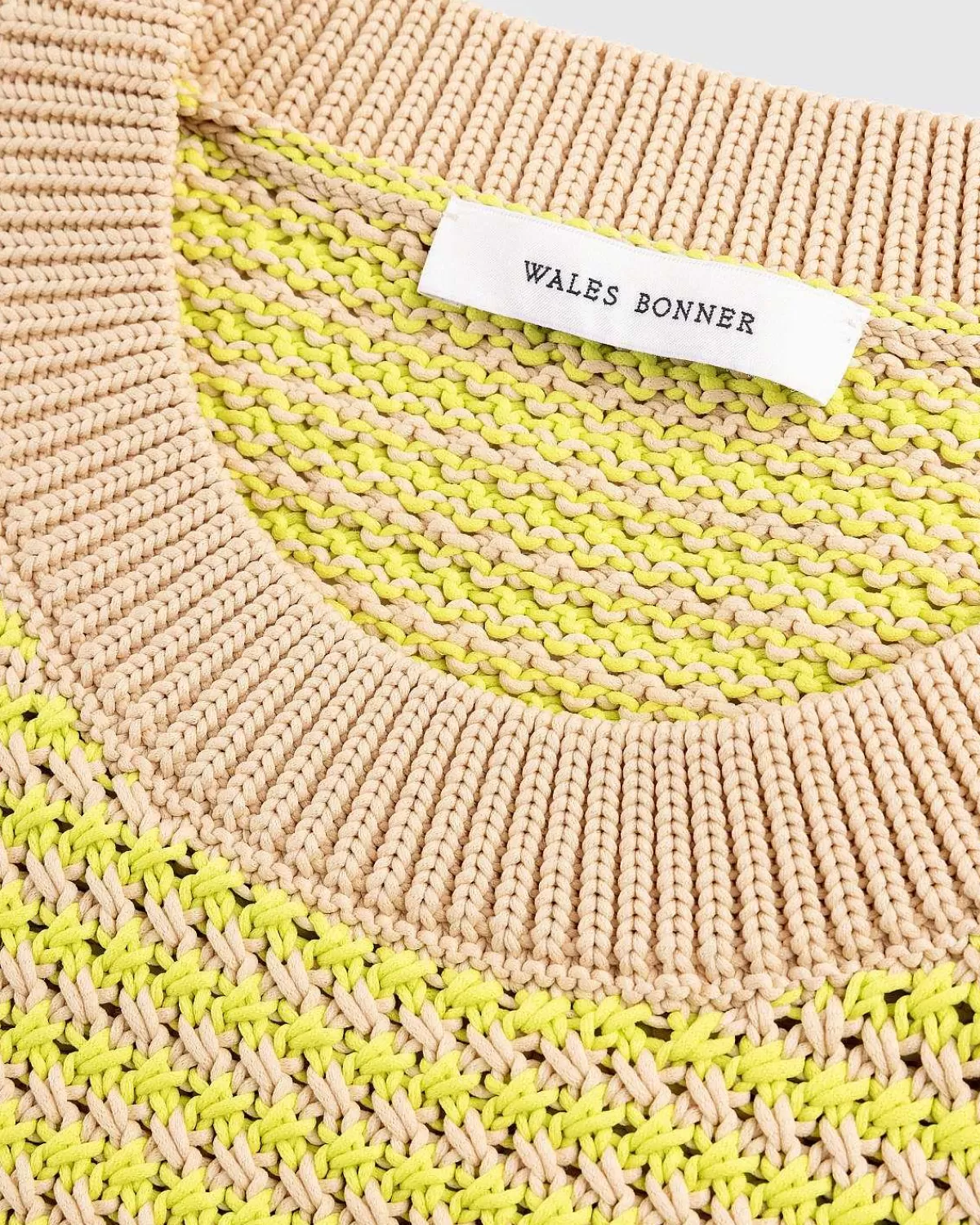 unity_sweater_vest_limebeige_6.webp Strik>Wales Bonner Unity Sweater Vest Lime/Beige