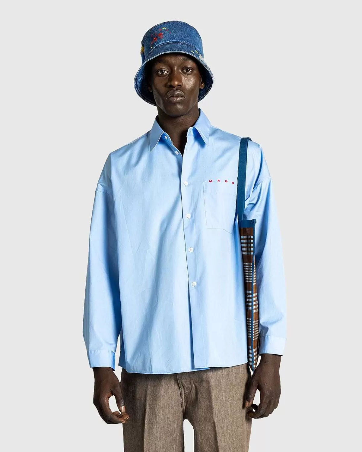 vaevet_buttondown_skjorte_iris_blue_2.webp Skjorter>Marni Vaevet Button-Down Skjorte Iris Blue