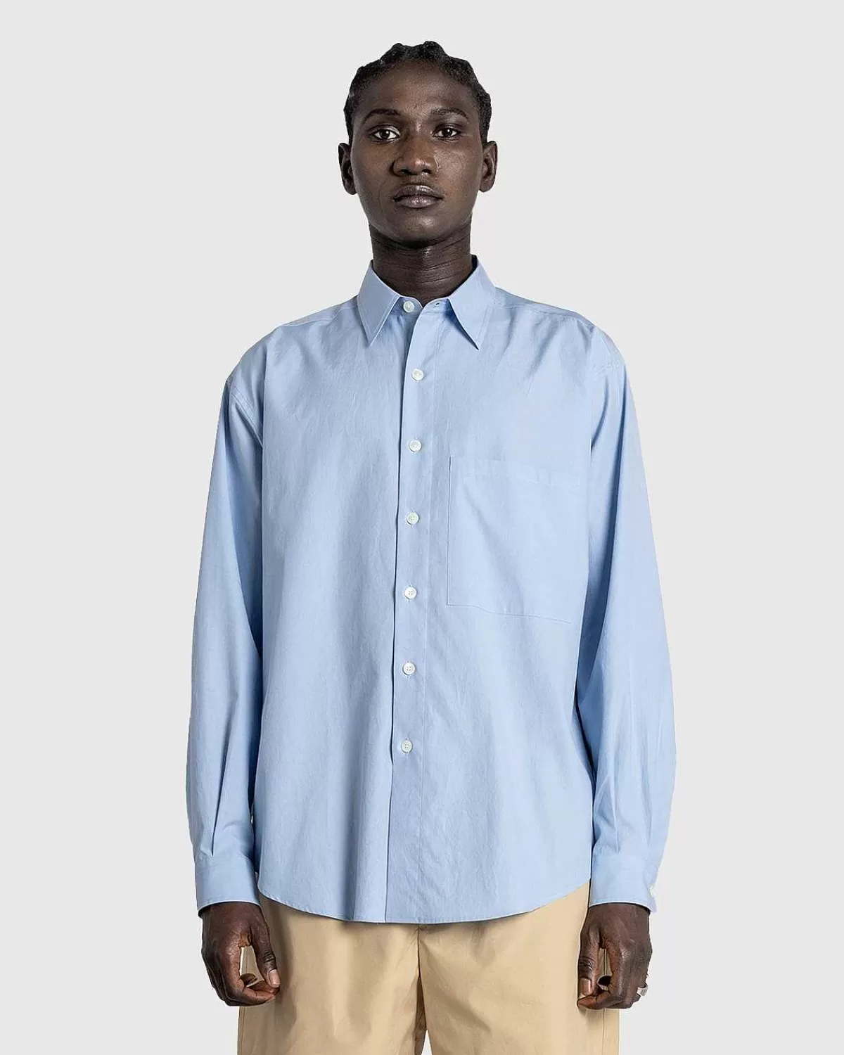 vasket_finx_twill_big_shirt_sax_blue_2.webp Skjorter>Auralee Vasket Finx Twill Big Shirt Sax Blue