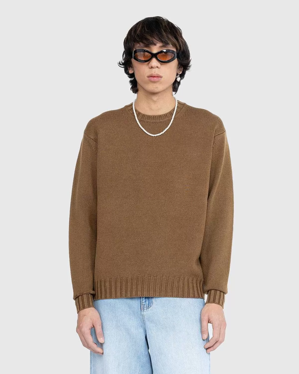vasket_fransk_merino_strik_crewneck_brun_2.webp Strik>Auralee Vasket Fransk Merino Strik Crewneck Brun